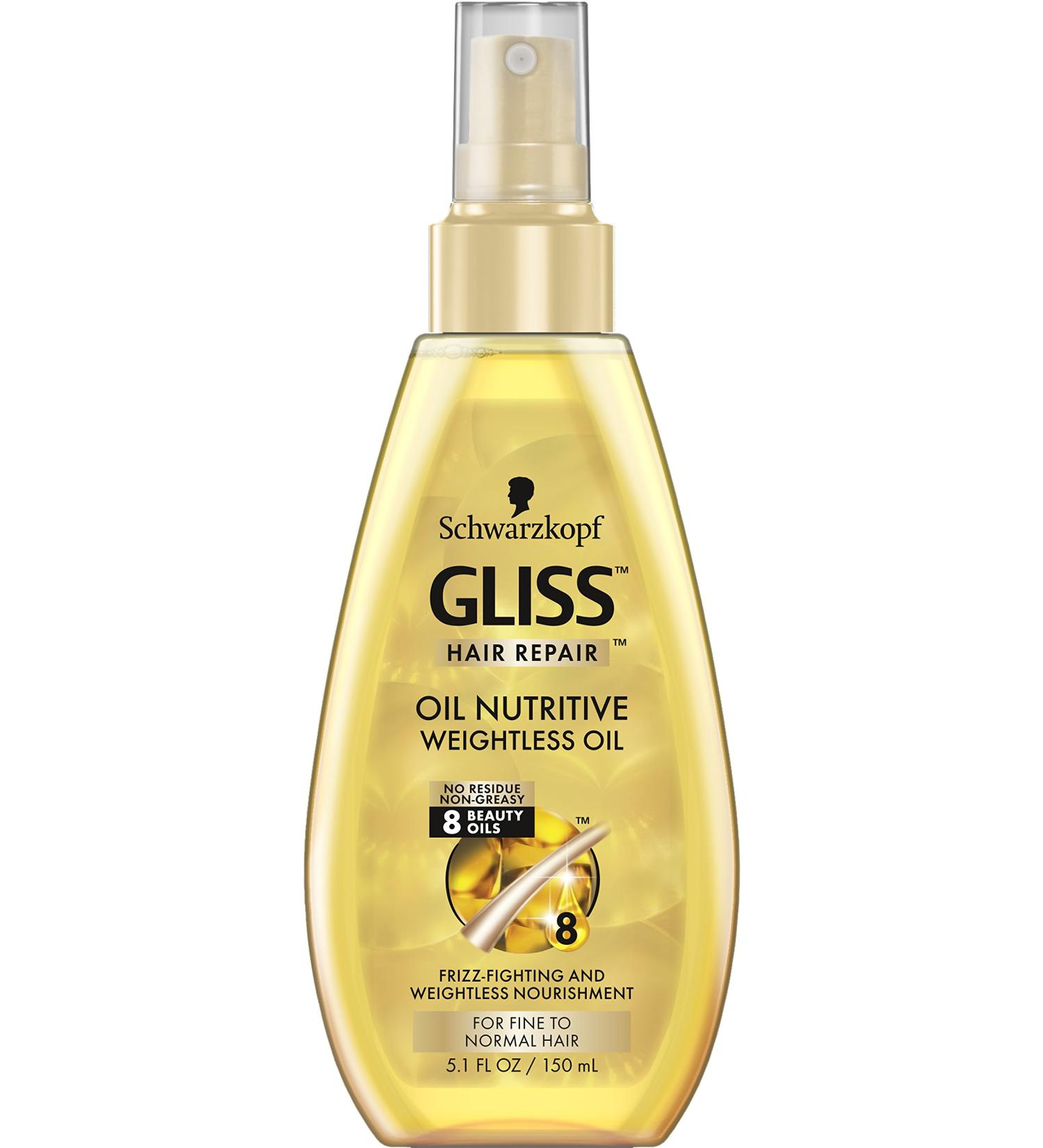 GLISS Hair Repair Nutritive Weightless Treatment Oil 5.1 oz - Nourishing Hair Oil - Buy Online on GoSupps.com