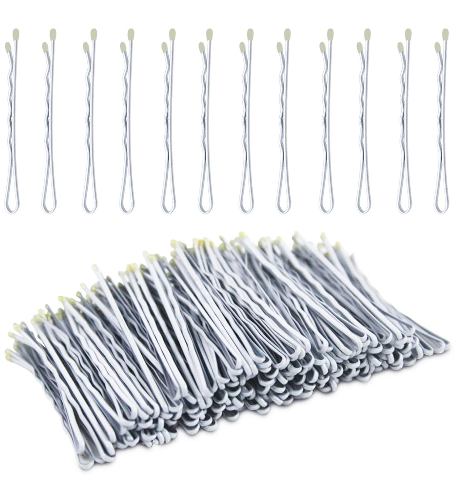 METLUCK 200Pcs White Bobby Pins - Hair Accessories for Women, 2.2 inch White Gray Hair Pins - Buy Online on GoSupps.com