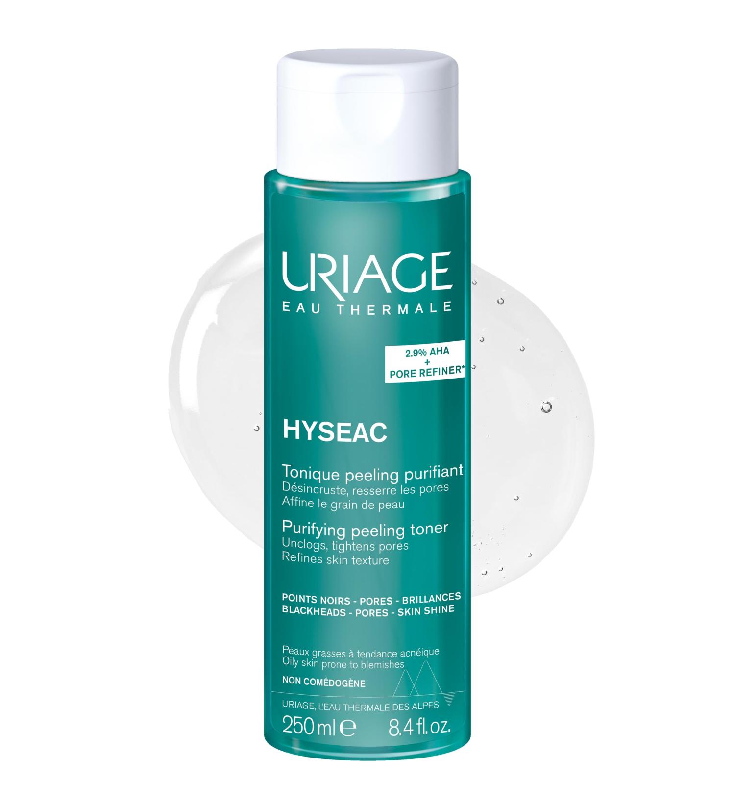 Uriage Hys ac Cleansing Facial Toner 250ml - for Oily Skin Prone to Acne & Blemishes - Cleanses & Refines Pores Mattifies - No Rinsing