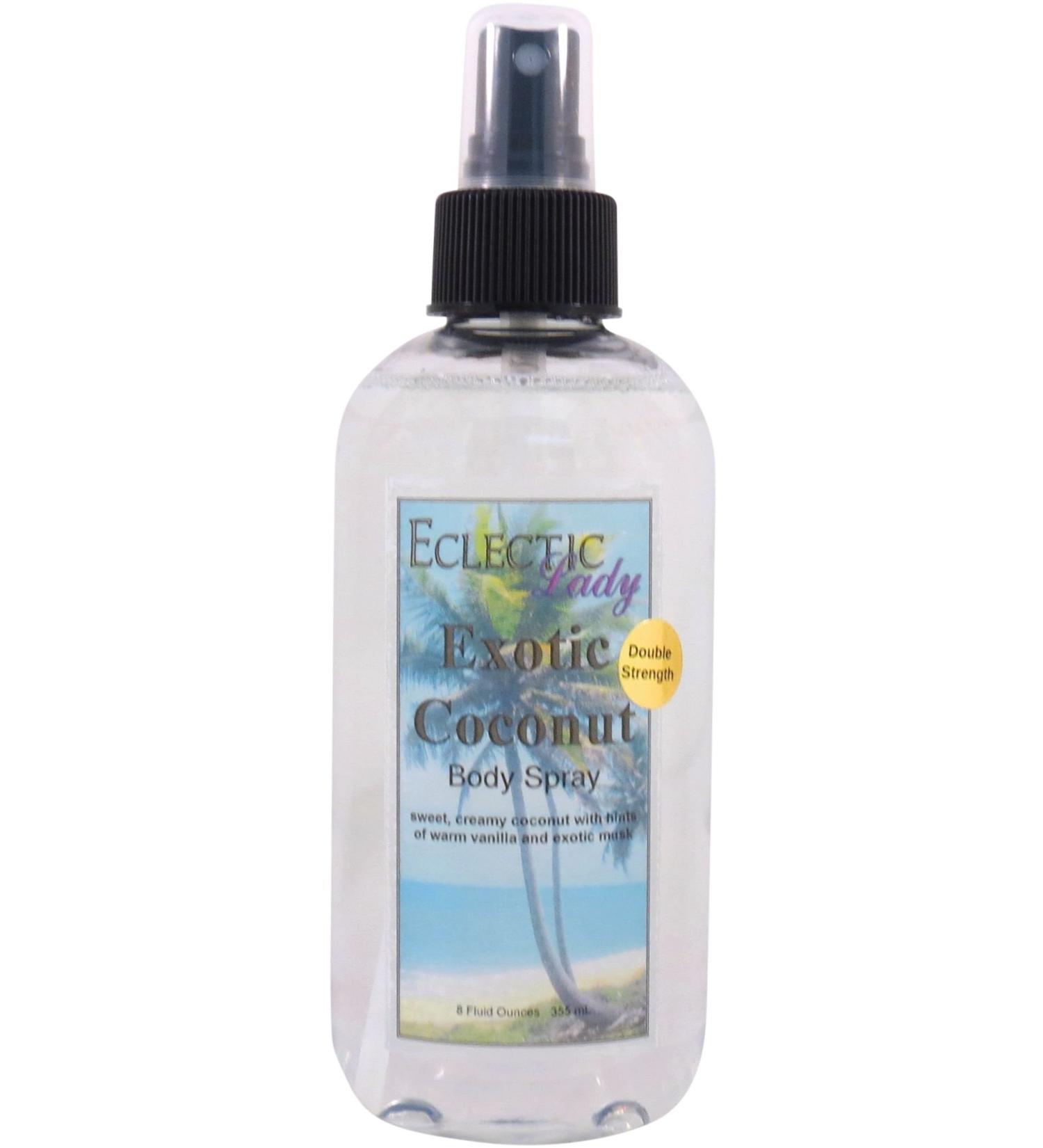 Exotic Coconut Body Spray (Double Strength) 8 ounces Body Mist for Women with Clean Light & Gentle Fragrance Long Lasting Perfume with Comforting Scent for Men & Women Cologne with Soft Subtle 8 Fluid Ounces (Double Strength) - Buy Online on GoSupps.com