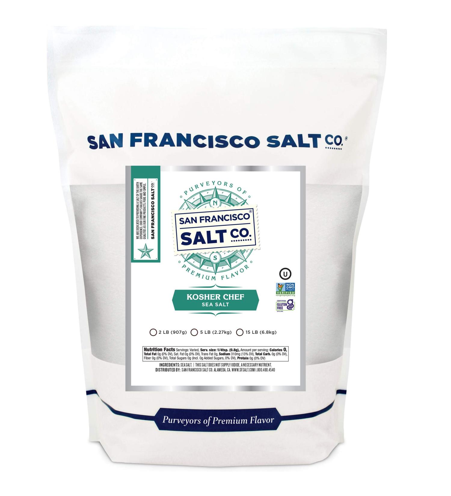 Kosher Chef Salt 2 lb. Bag - San Francisco Salt Company