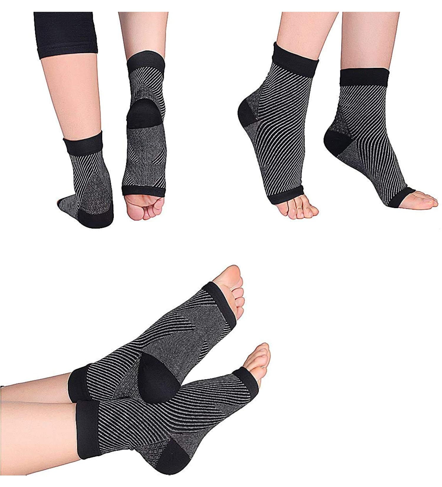 Cudon Compression Socks & Ankle Bandage | Pain Relief for Plantar Fasciitis & Ankle Pain | 2 Pair - Premium Quality for Men & Women - Buy Online on GoSupps.com