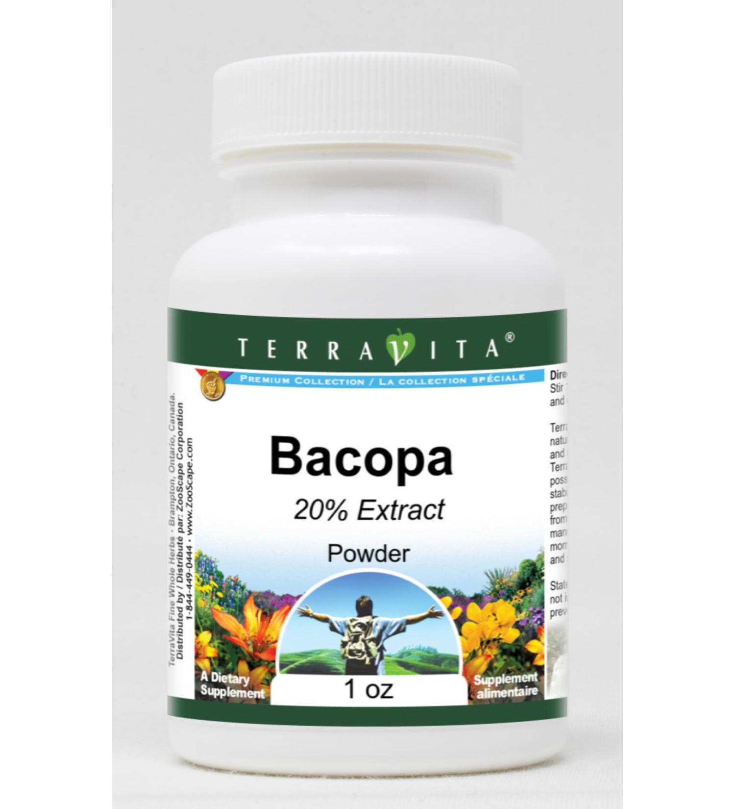 Bacopa 20% Powder (1 oz ZIN: 519223) - 3 Pack - Buy Online on GoSupps.com