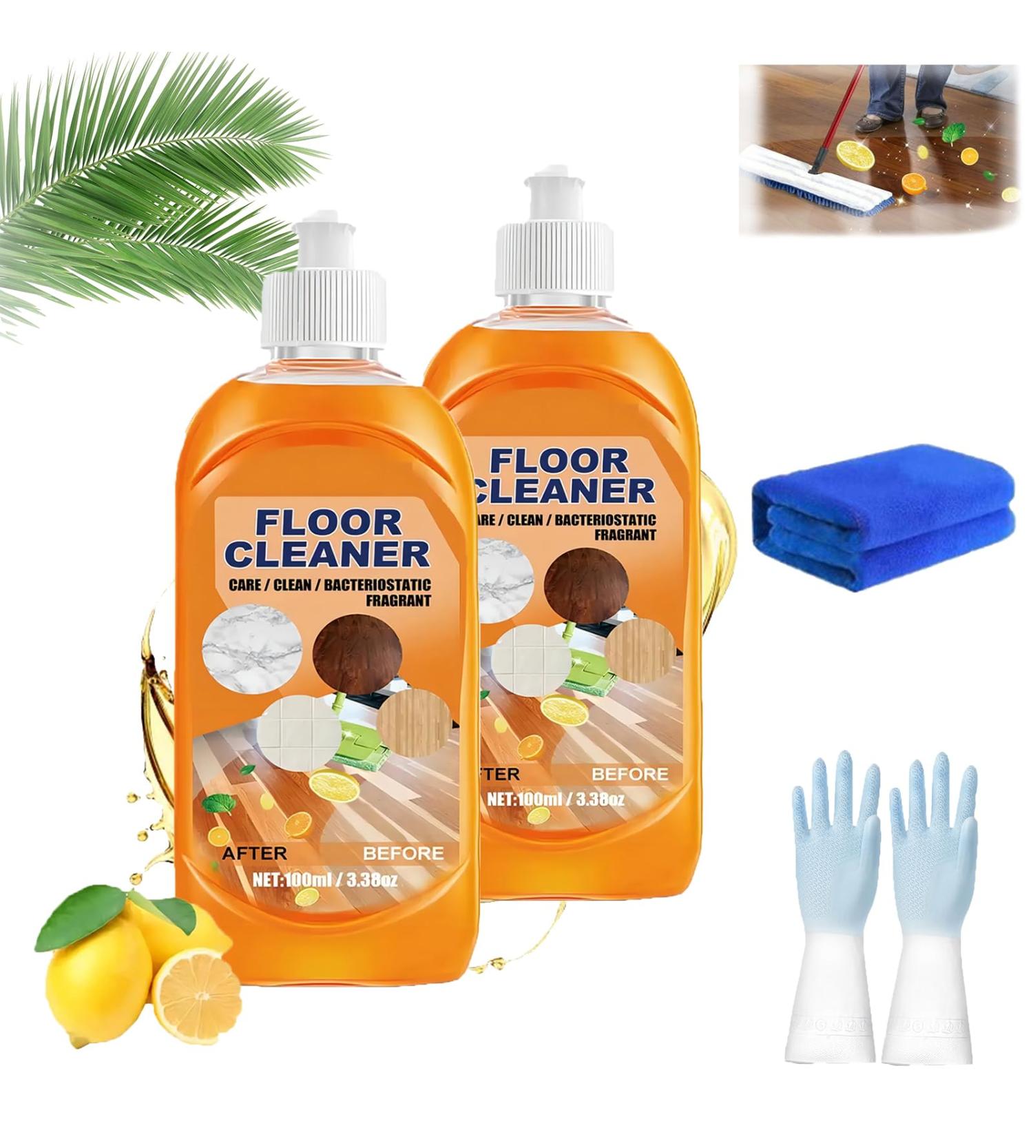 Probablei Multi-Purpose Floor Cleaner Multi-Purpose Floor Cleaner Powerful Decontamination Floor Cleaner Restore Shine To Hardwood Floors for Wood Floors Ceramic Tiles Marble (2pcs) - Buy Online on GoSupps.com