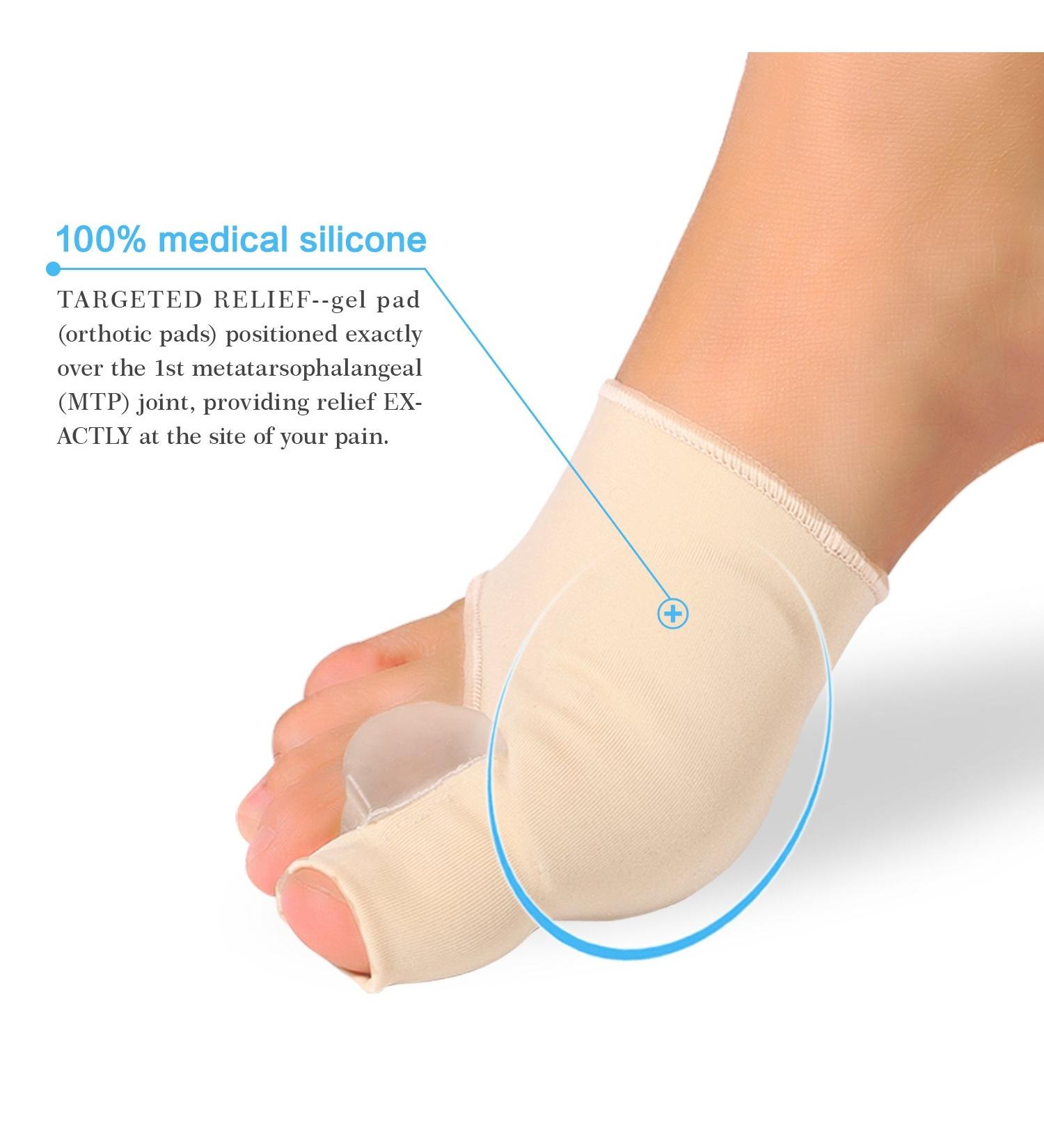 Bunion Corrector Toe Sleeves - Gel Protector & Straightener | 1 Pair - Buy Online on GoSupps.com