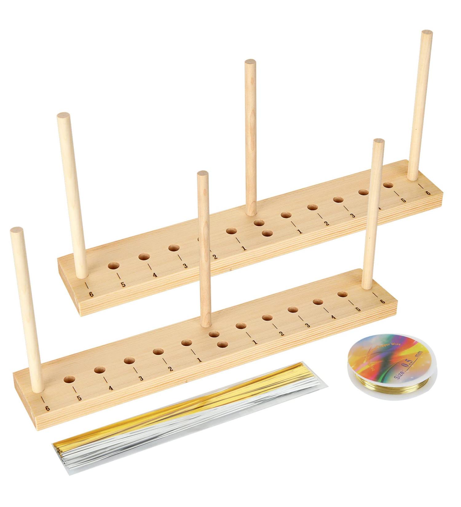 DAJAVE 2 Set Wooden Bow Maker with Ties - Bow Making Tools for Gift Wrapping, Crafts, and Decorations - Buy Online on GoSupps.com