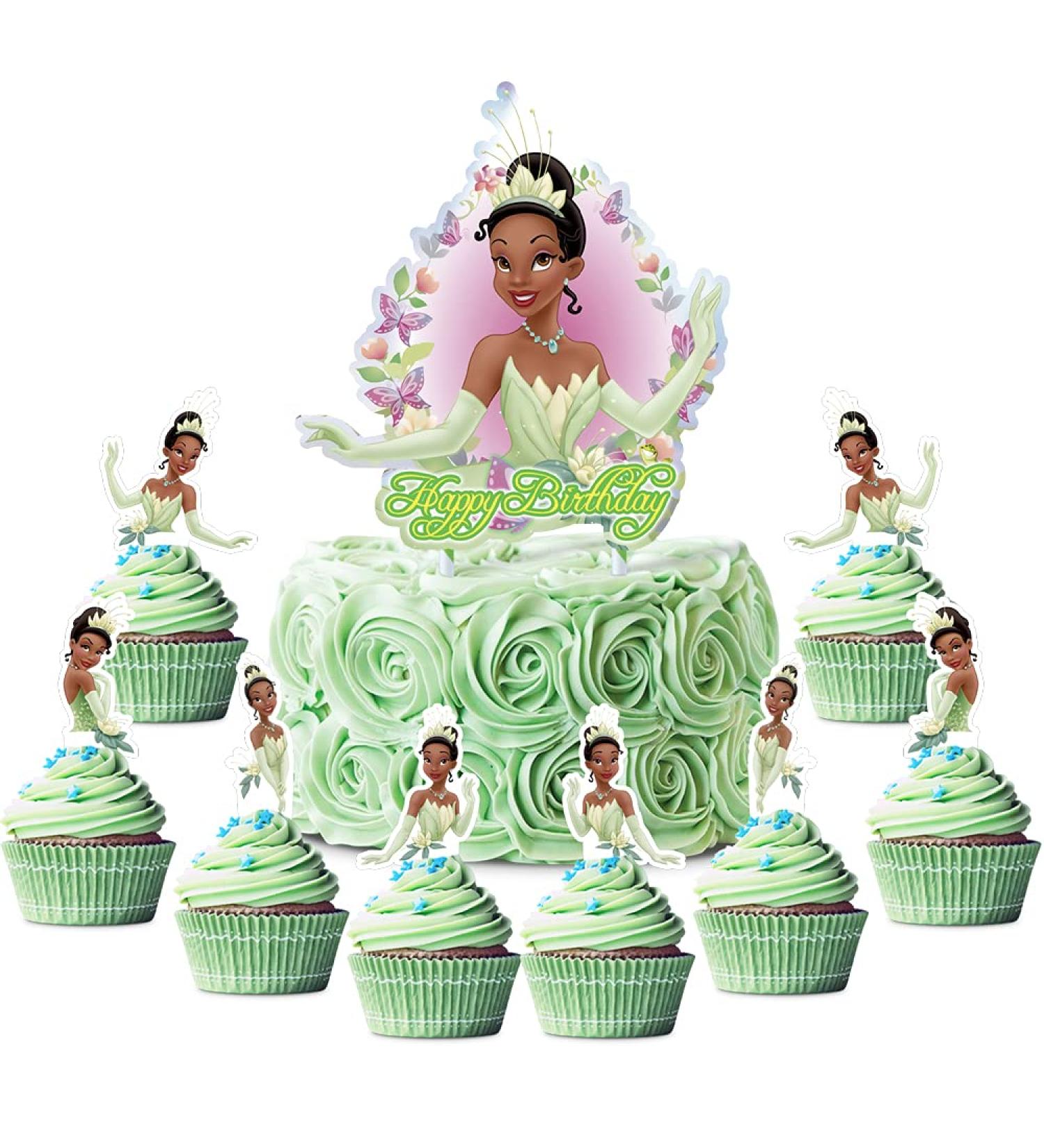 Princess Tiana Cupcake Toppers - Girl Party Supplies and Favors - Buy Online on GoSupps.com