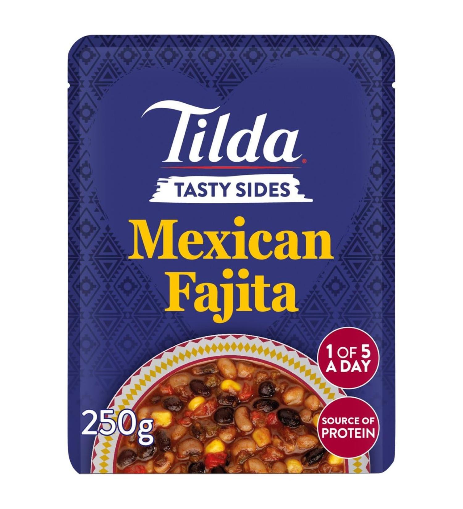 Tilda Tasty Sides Mexican Fajita Pulses and Vegetables 250g - Buy Online on GoSupps.com