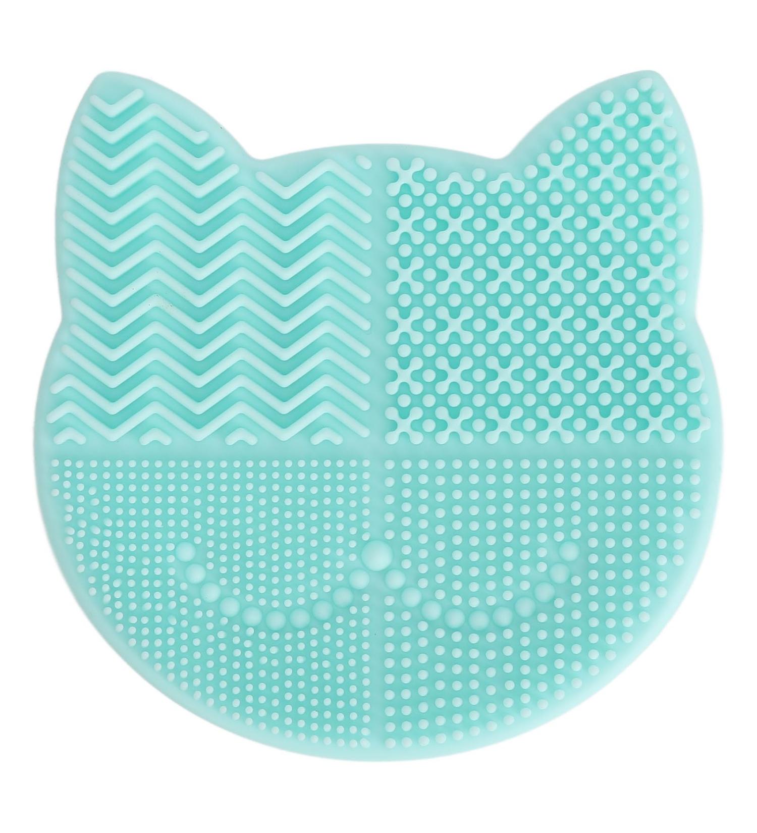 Makeup Brush Cleaning Bowl Skin-Friendly Makeup Brush Cleaning Mat Cat Shape Remove Dirt for Daily Use (Green) - Buy Online on GoSupps.com