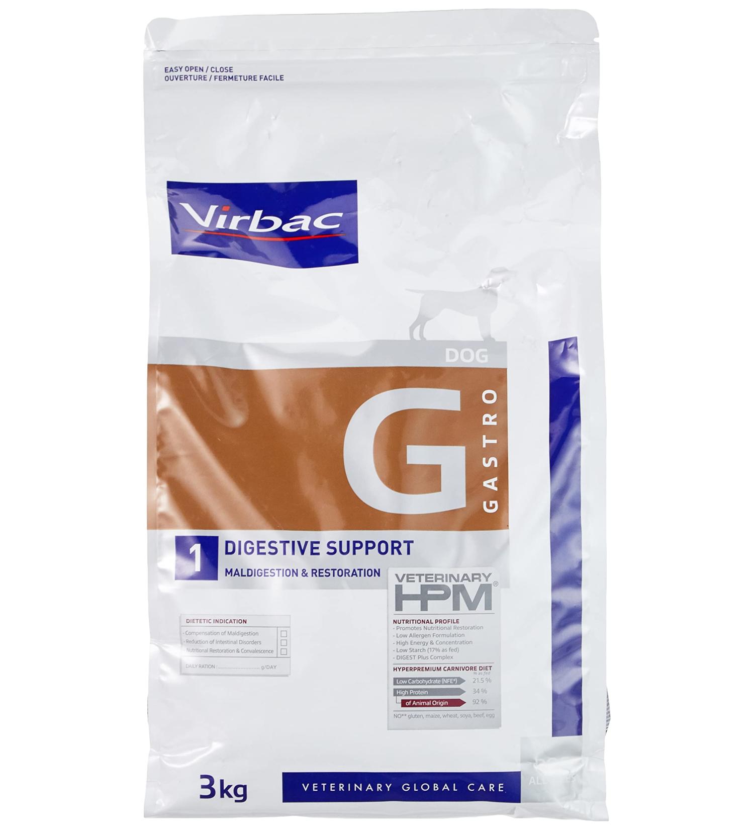 Virbac Veterinary HPM Vet Digestive Support Dog Food 3kg - Buy Online on GoSupps.com