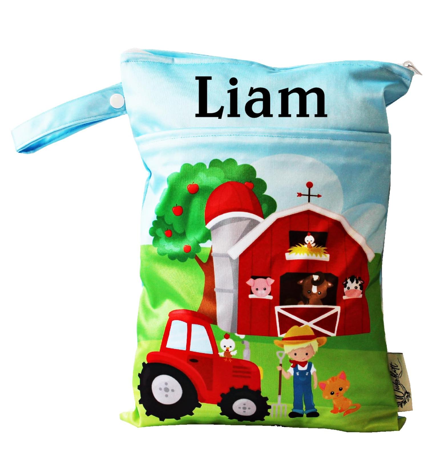 Shop Naspasche Wetbag: Durable Diaper Bag for Kindergarten & On-the-Go (Tractor Design) - International Shipping Available - Buy Online on GoSupps.com