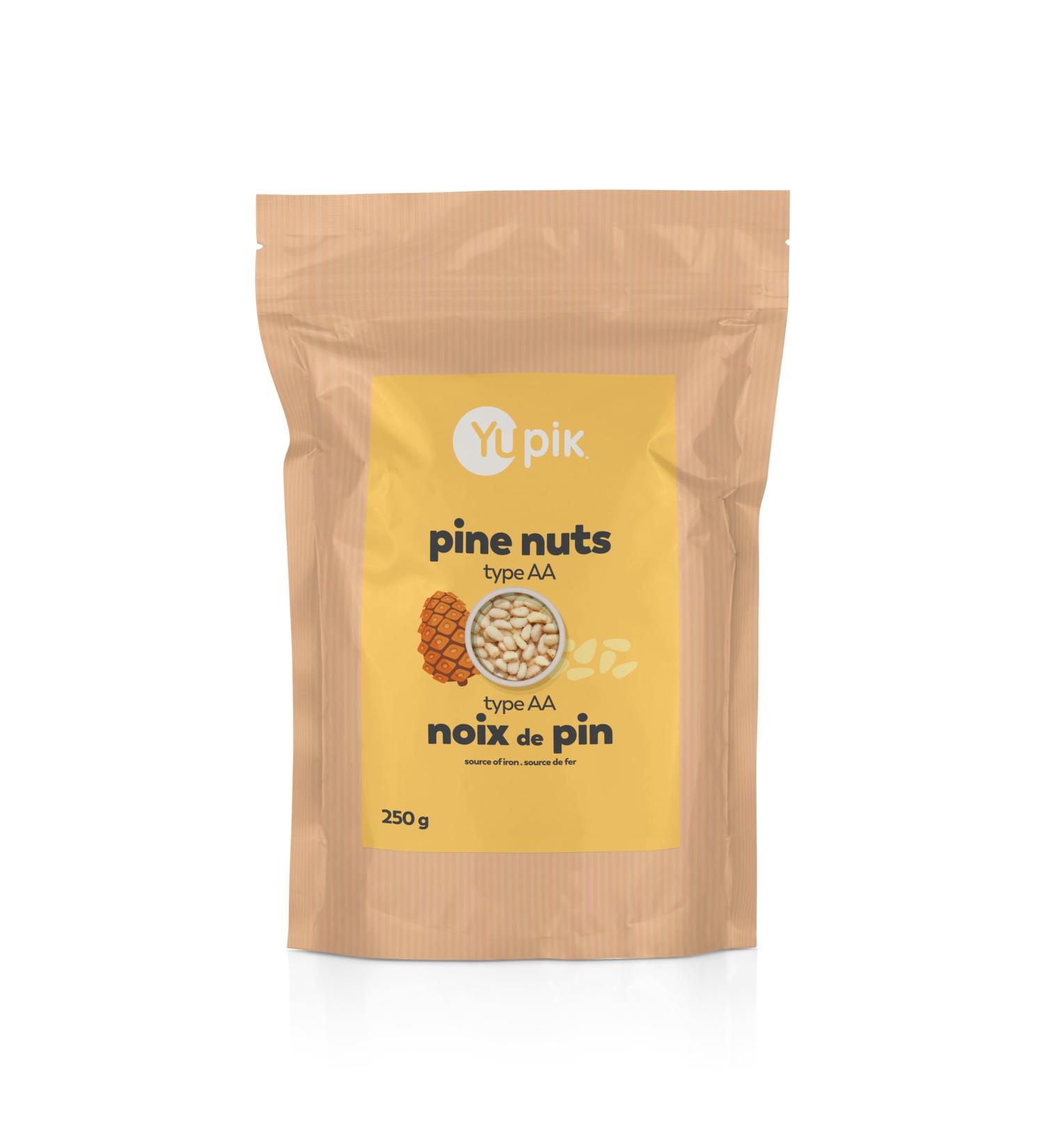 Yupik Pine Nuts 250 g Raw Gluten-Free Kosher Raw Nuts Smooth & Creamy Pine Kernels Shelled Unsalted Unroasted Oil-Free Source of Iron Ideal for Cooking & Baking - Buy Online on GoSupps.com