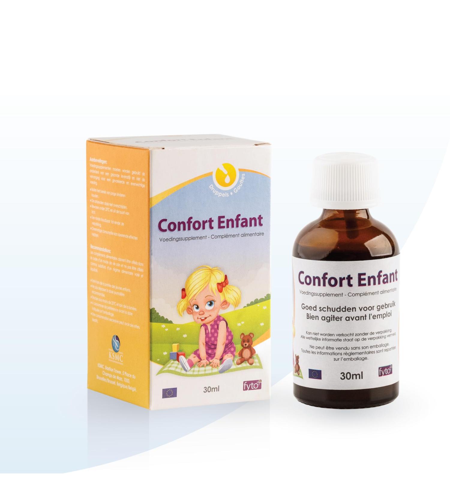 Confort Enfant - Natural Digestive Support with Chamomile Fennel and Caraway | Soothes Gases and Colic | Drops 30 ml - Buy Online on GoSupps.com