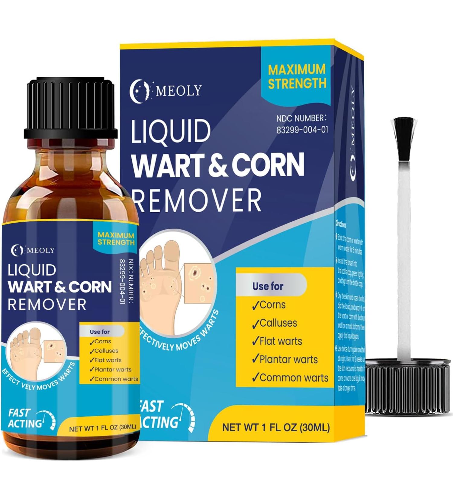 Salicylic Wart Removal Freeze Away - Maximum Strength Fast-Acting Verrugas Treatment for Men & Women | 15ml for Plantar Warts Genital Warts Corns Moles & Calluses - International Shipping Available - Buy Online on GoSupps.com