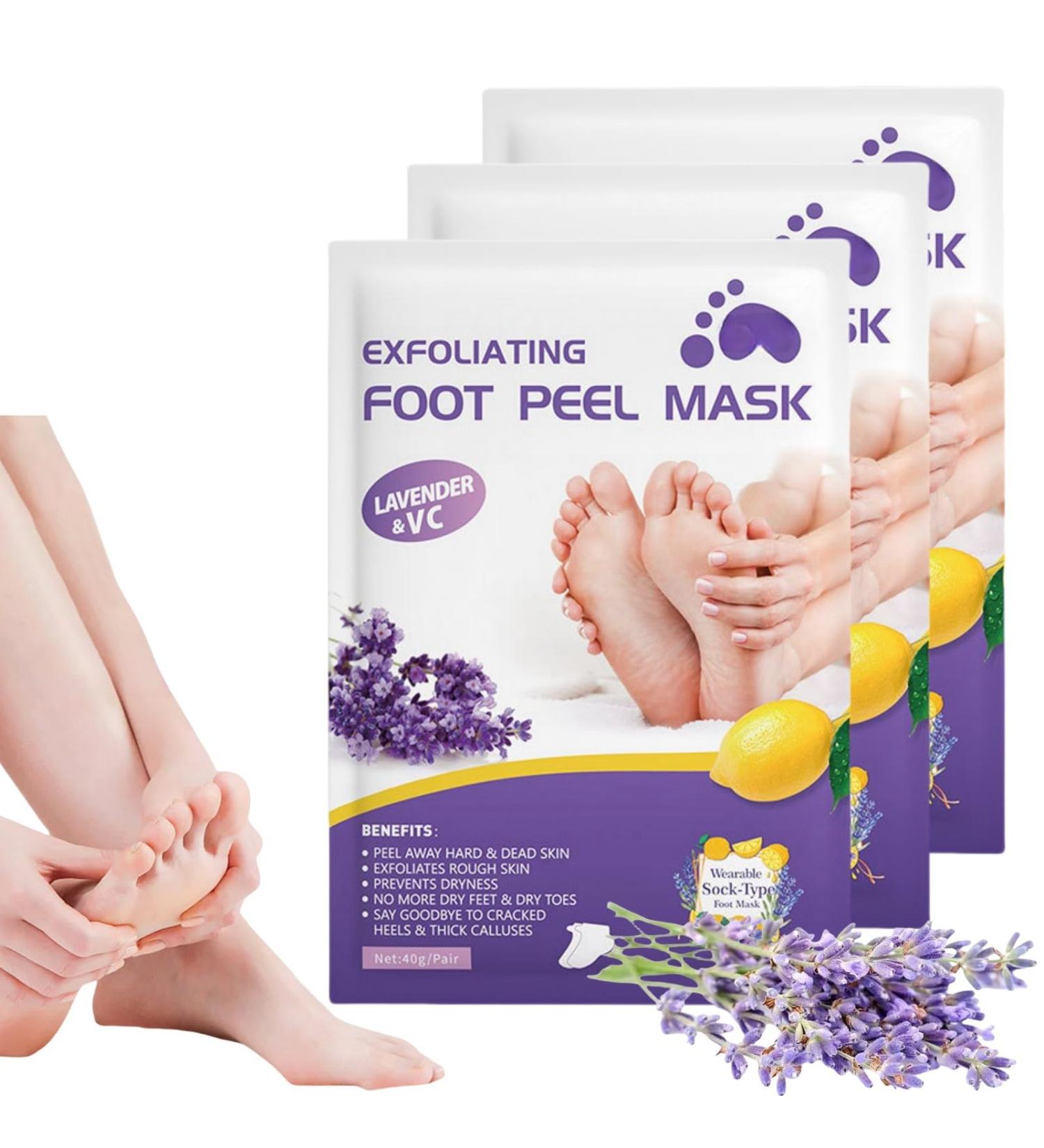 3Pairs Foot Peel Mask Foot Care Exfoliating Foot Peeling Mask for Dead Skin Exfoliating Socks Foot Mask Moisturizing Feet Peeling Mask for Dry Skin Skincare Socks for Women Foot Spa Peeling Foot Mask - Buy Online on GoSupps.com