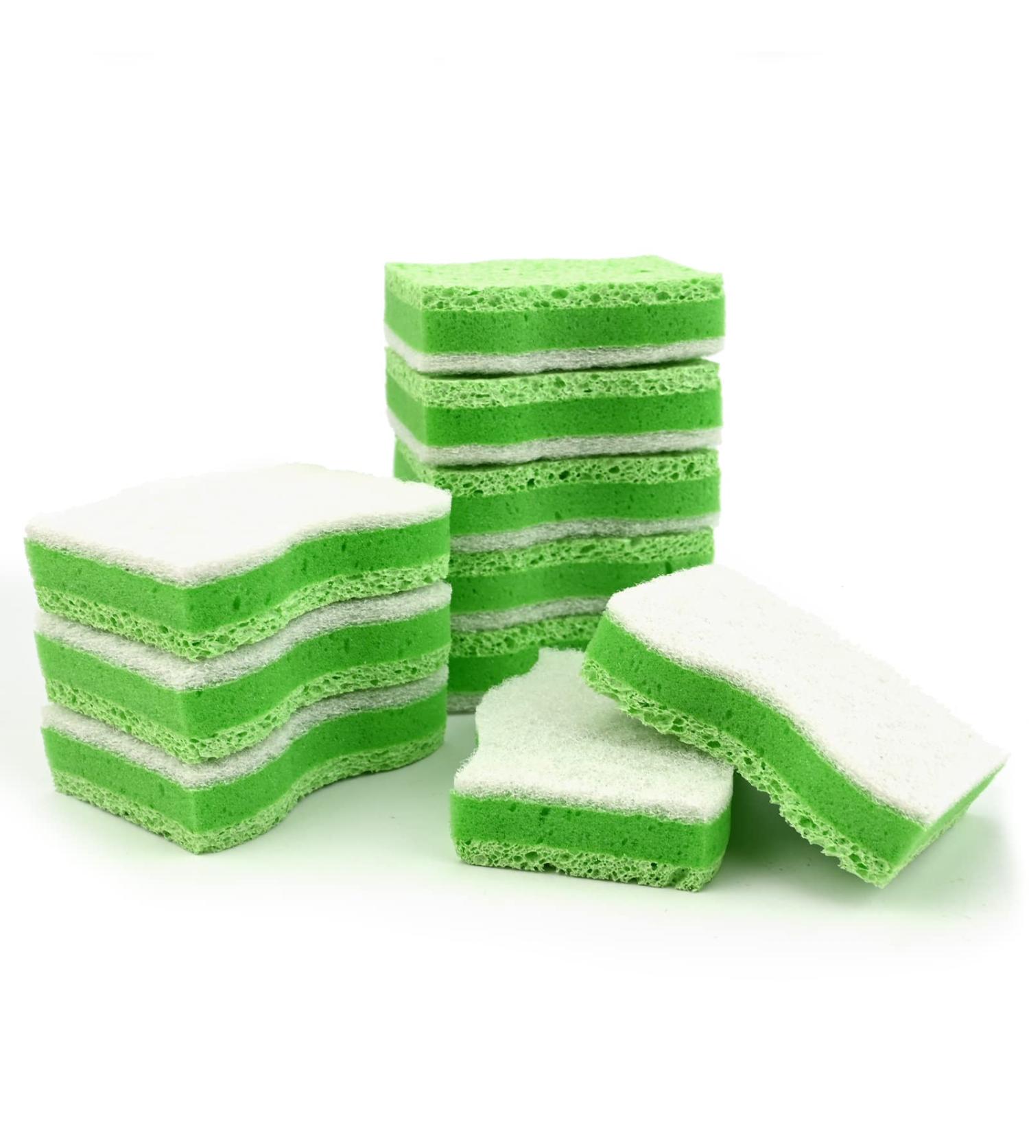 10 Natural Kitchen Sponges - Eco-Friendly Coconut & Cellulose Sponges for Sustainable Living - Buy Online on GoSupps.com