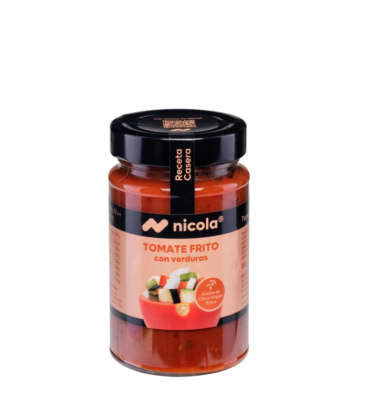  Nicola Nicola Fried Tomato with Vegetables 500g pack of 12 preservative-free gluten-free suitable for vegans - Buy Online on GoSupps.com