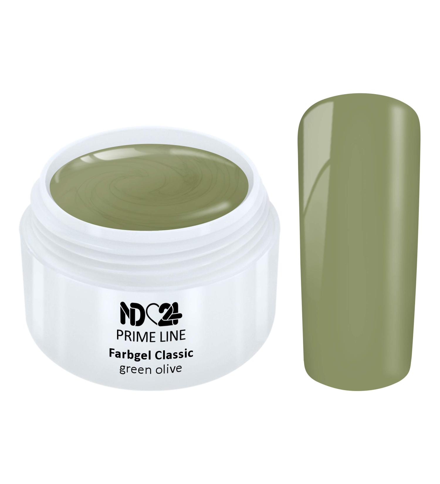 Prime Line - Color Uv Gel Led Color Gel Green Olive Green - Made in Germany - 5ml