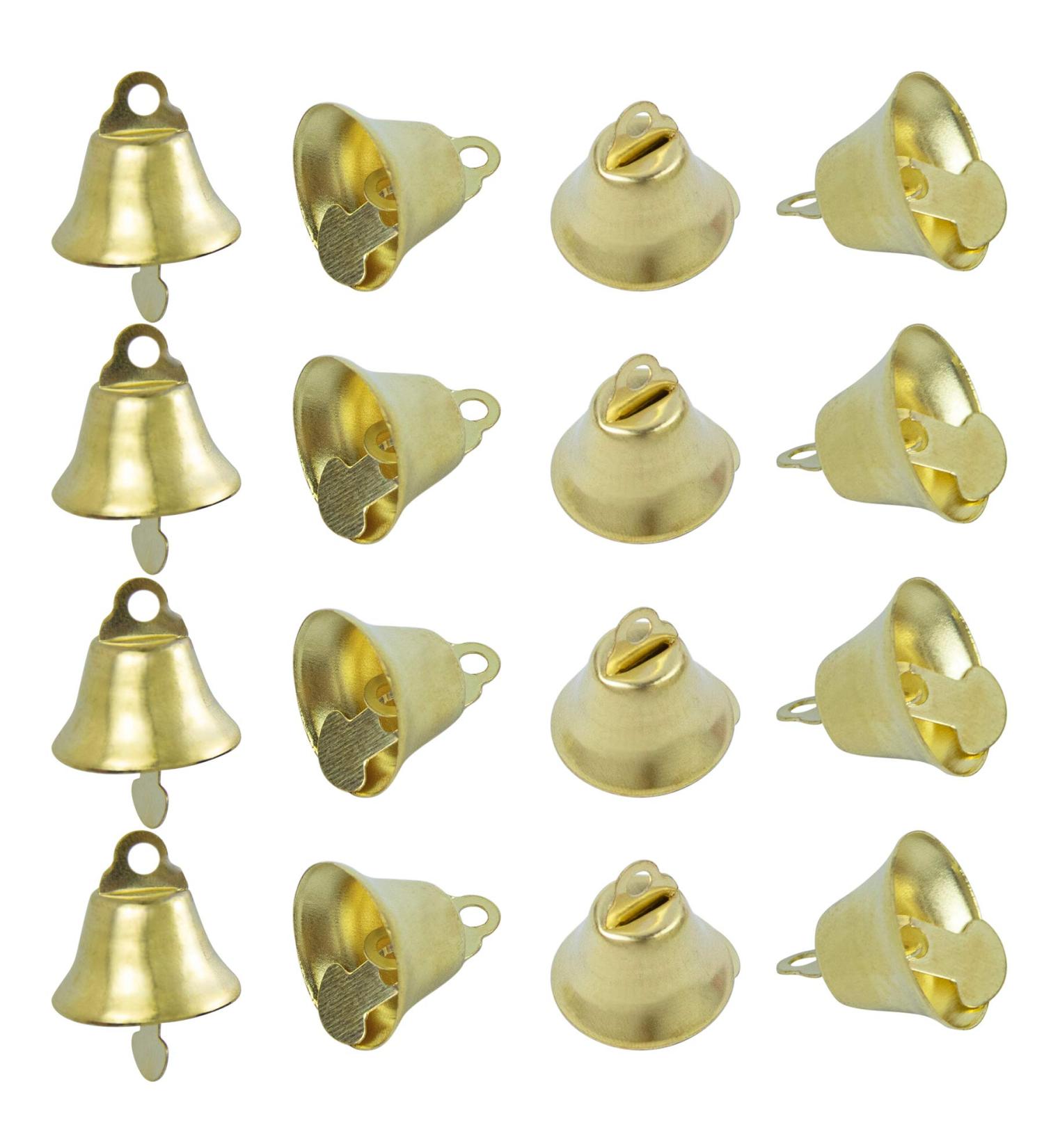 Framendino 72 Pack Mini Gold Jingle Bells Liberty Bells - Perfect for Wind Chimes, Wedding Doors, Dog Collar and Christmas Decorating - 16mm, 72 Pack - Buy Online on GoSupps.com
