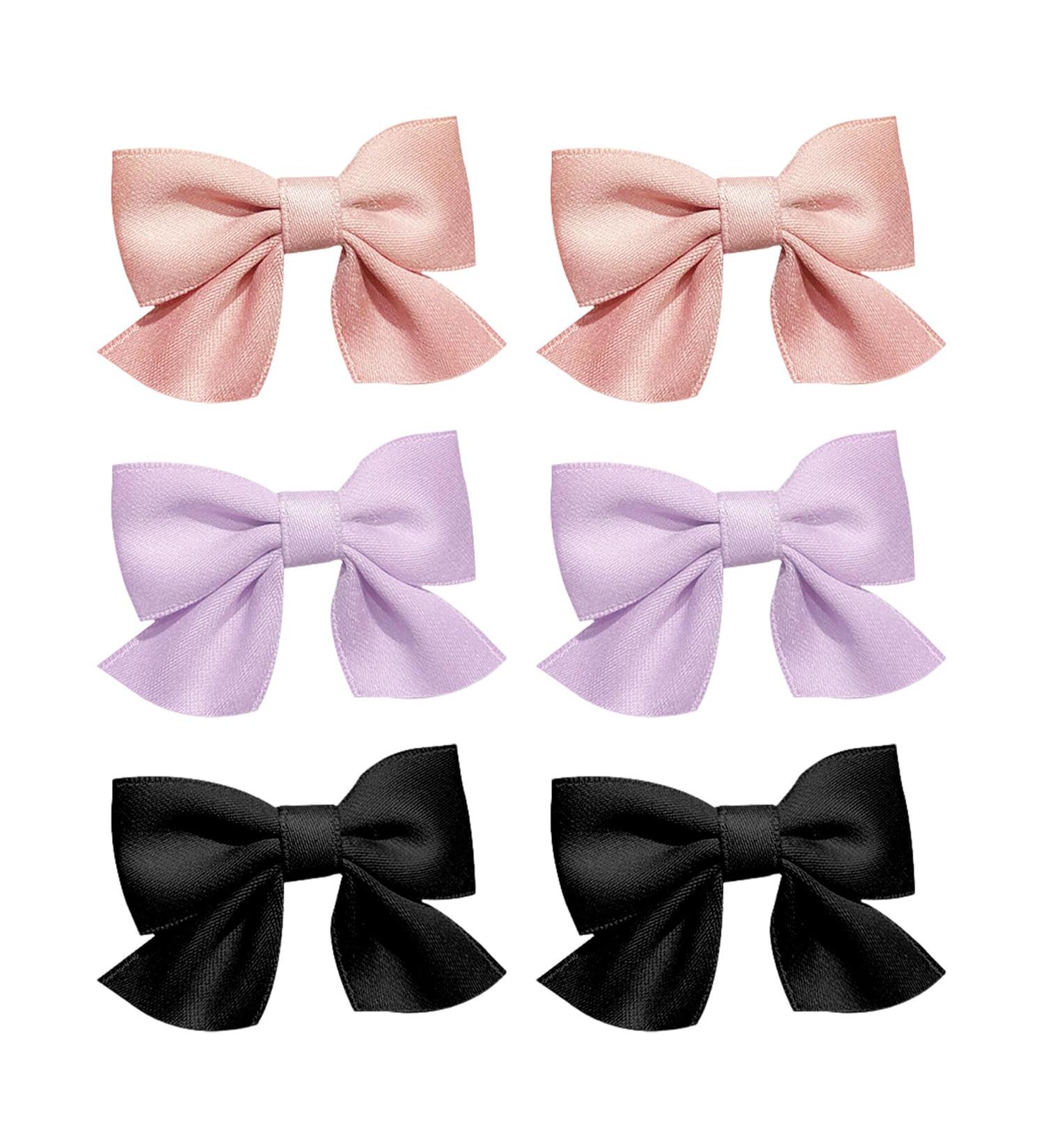 6 Pieces Of Bow Hairpins Children'S Hair Accessories Bows Girls' Hair Accessories Non-Slip Hairpins Bow Decoration - Buy Online on GoSupps.com