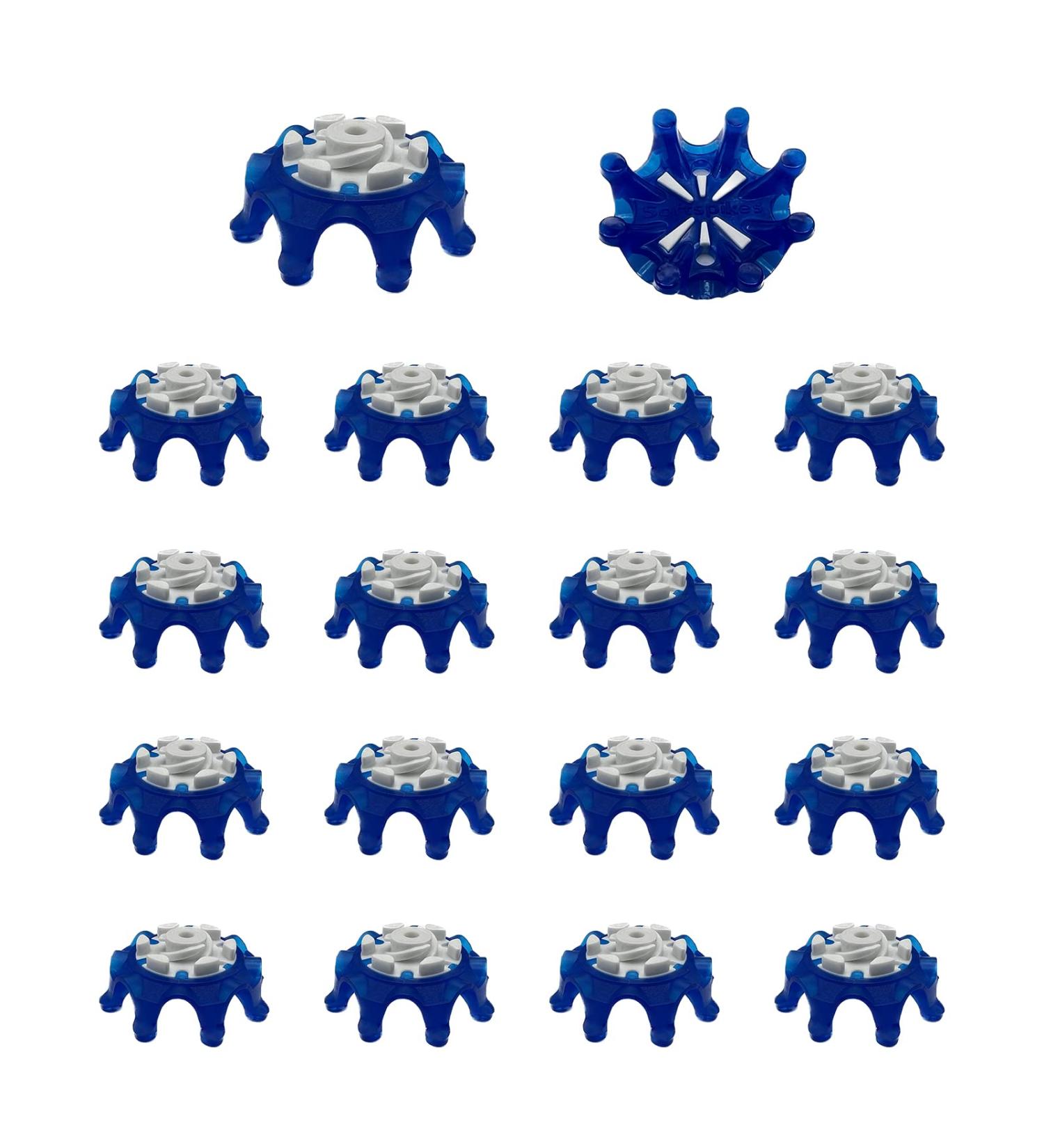 COOHLYEE 18Pcs Golf Shoe Spikes Replacement Set - Anti-Skid Soft Cleats-Fast Twist 3.0 - Blue - Buy Online on GoSupps.com
