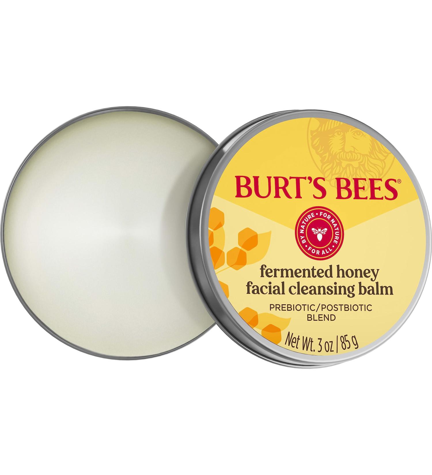Burt's Bees Fermented Honey Facial Cleansing Balm | Natural Skin Care with Prebiotic & Postbiotic | 3 oz - Buy Online on GoSupps.com