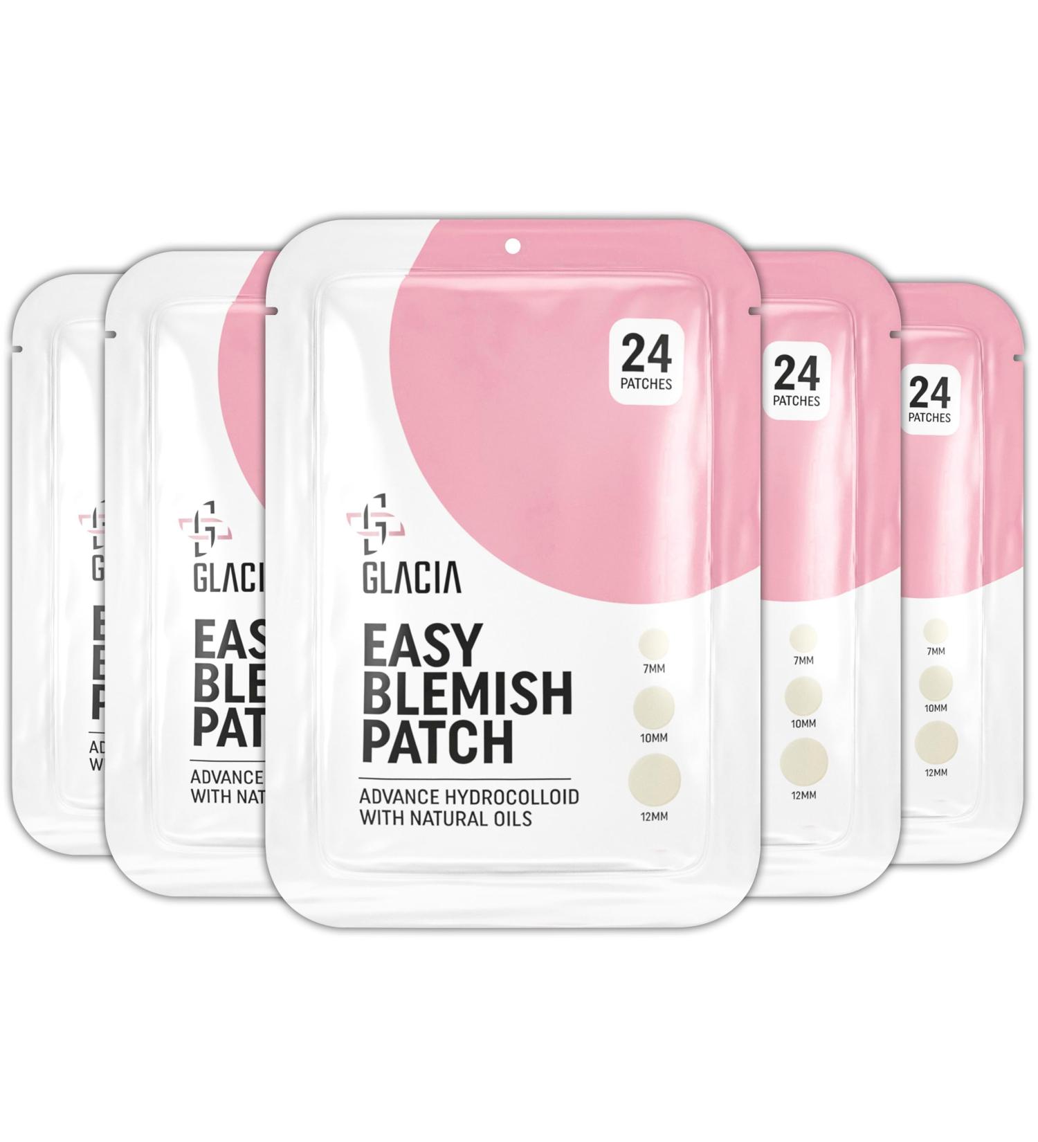 Glacia Pimple Patches - 120 Hydrocolloid Spot Patches for Acne with Tea Tree and Calendula Oils - Fast Acting Skincare for All Skin Types - Buy Online on GoSupps.com