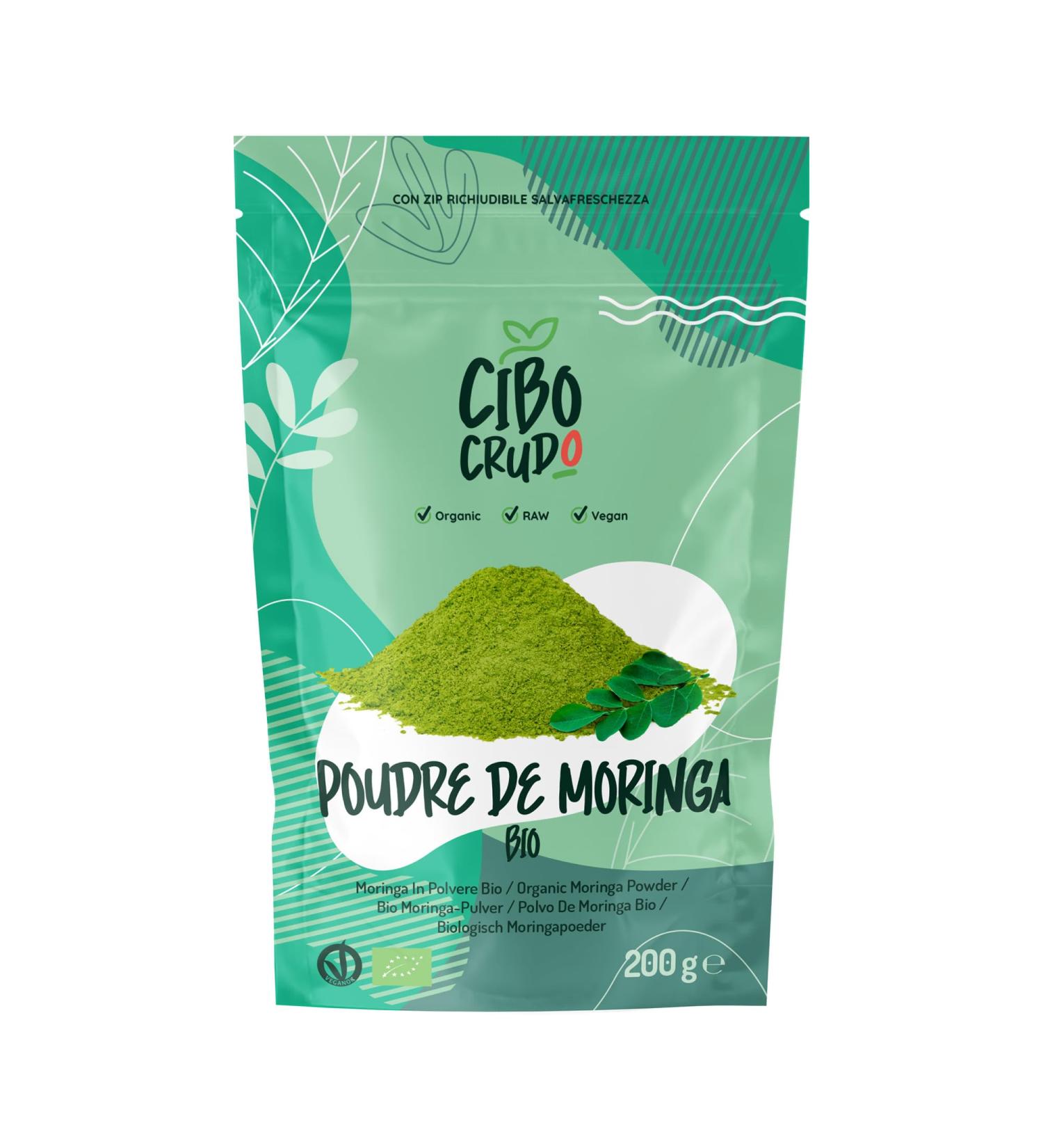 Poudre de Moringa Bio - 200g. Feuilles de Moringa Oleifera en Poudre pour The Moringa ou Cheveux. Organic Moringa Powder. Moringa 200 g (Lot de 1) - Buy Online on GoSupps.com