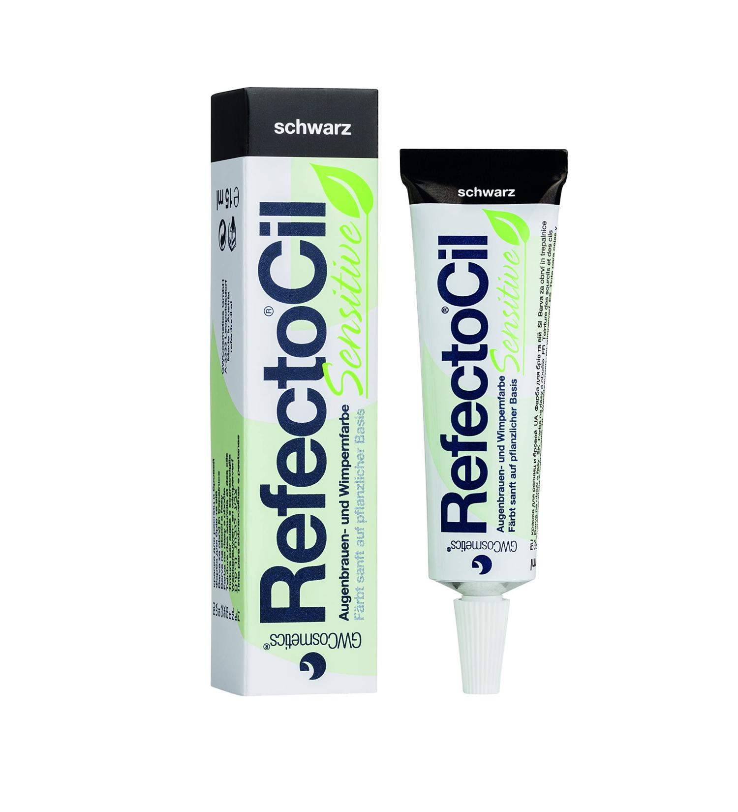 RefectoCil Eyelash Color Sensitive Black Eyebrows Dye 15 ml Plant Based