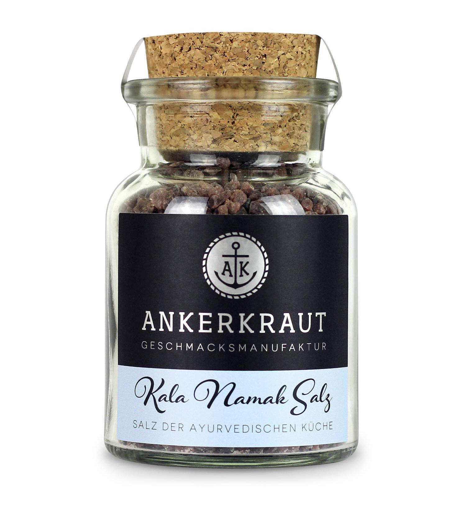 Ankerkraut Kala Namak Black Salt Sulfur Salt 150 g in cork glass - Buy Online on GoSupps.com