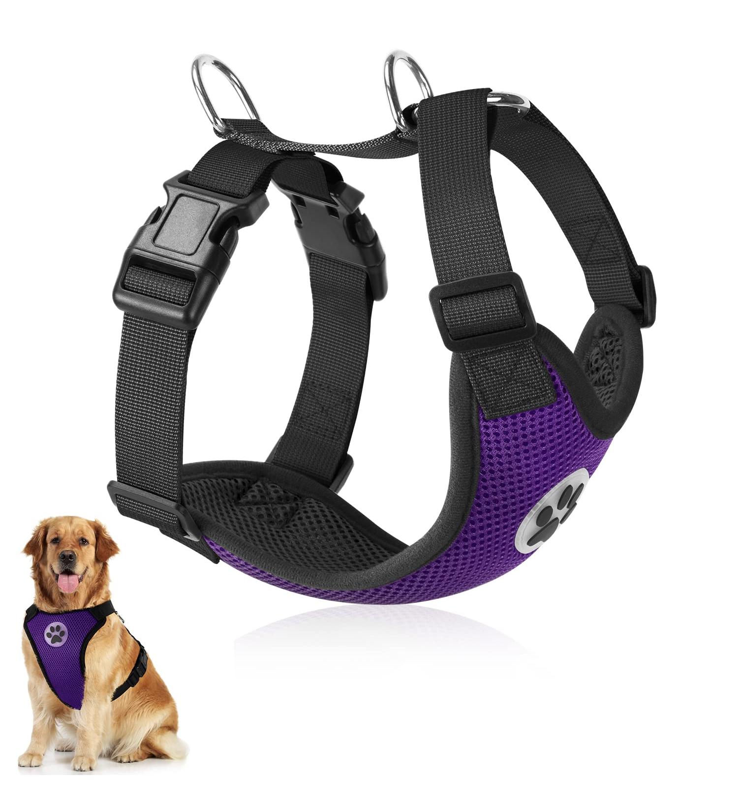 Buy Slowton No Pull Dog Harness - Soft Padded & Breathable for Small & Medium Dogs | XXS Purple - International Shipping Available - Buy Online on GoSupps.com