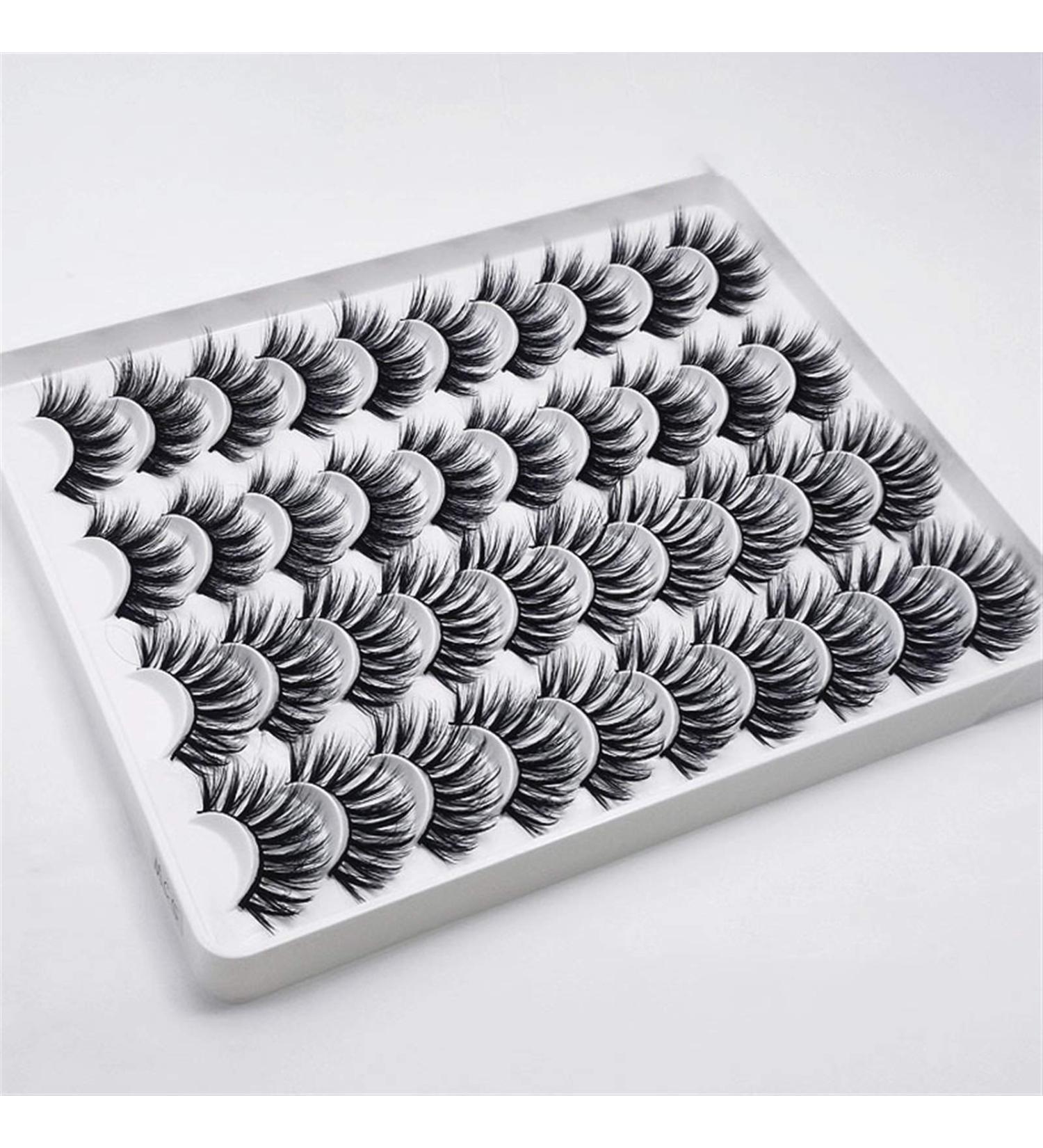 Gladystore 3D False Eyelashes | Reusable Long & Thick Fake Lashes - 20 Couples of Magnetic Eyelashes for Stunning Makeup | Shop Internationally - Buy Online on GoSupps.com