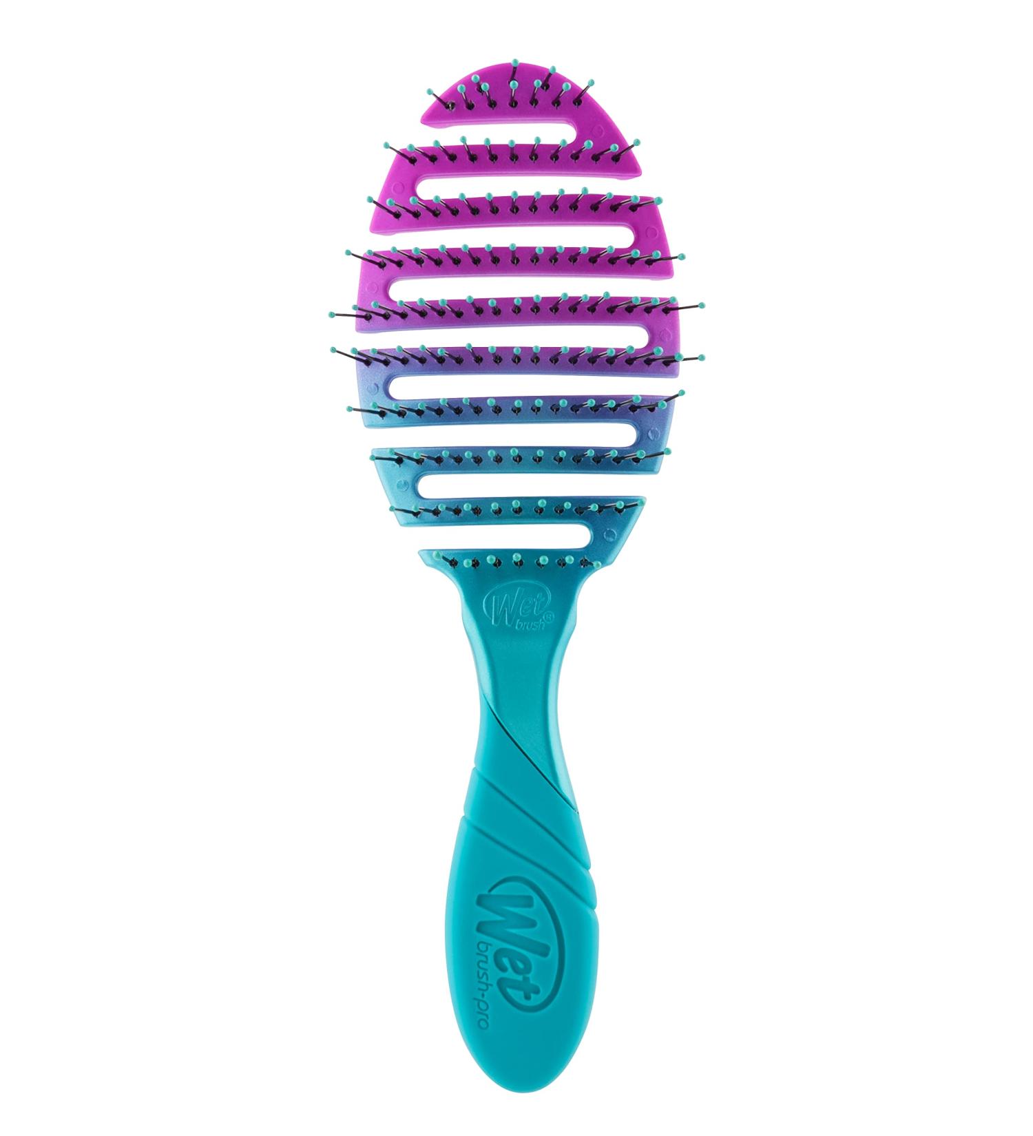 Wet Brush Pro Flex Dry Teal Ombre Teal 3.2x1.6x0.8 Inch - Pack of 1 | Fast Drying Brush - Buy Online on GoSupps.com