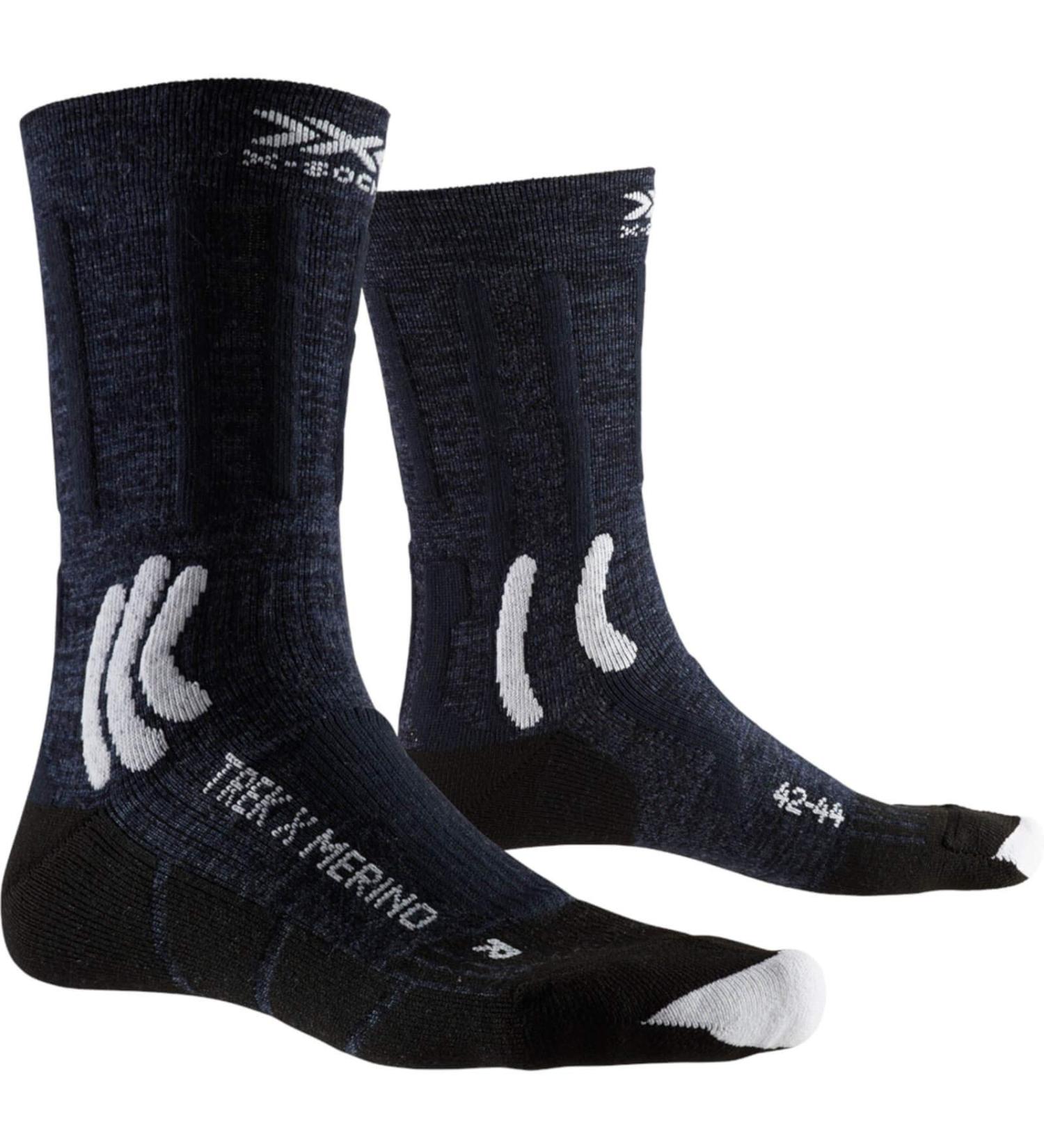 X-Socks Socks Trek X Merino Midnight Blue/Arctic White 42-44 XS-TS04S19U-A041-42/44