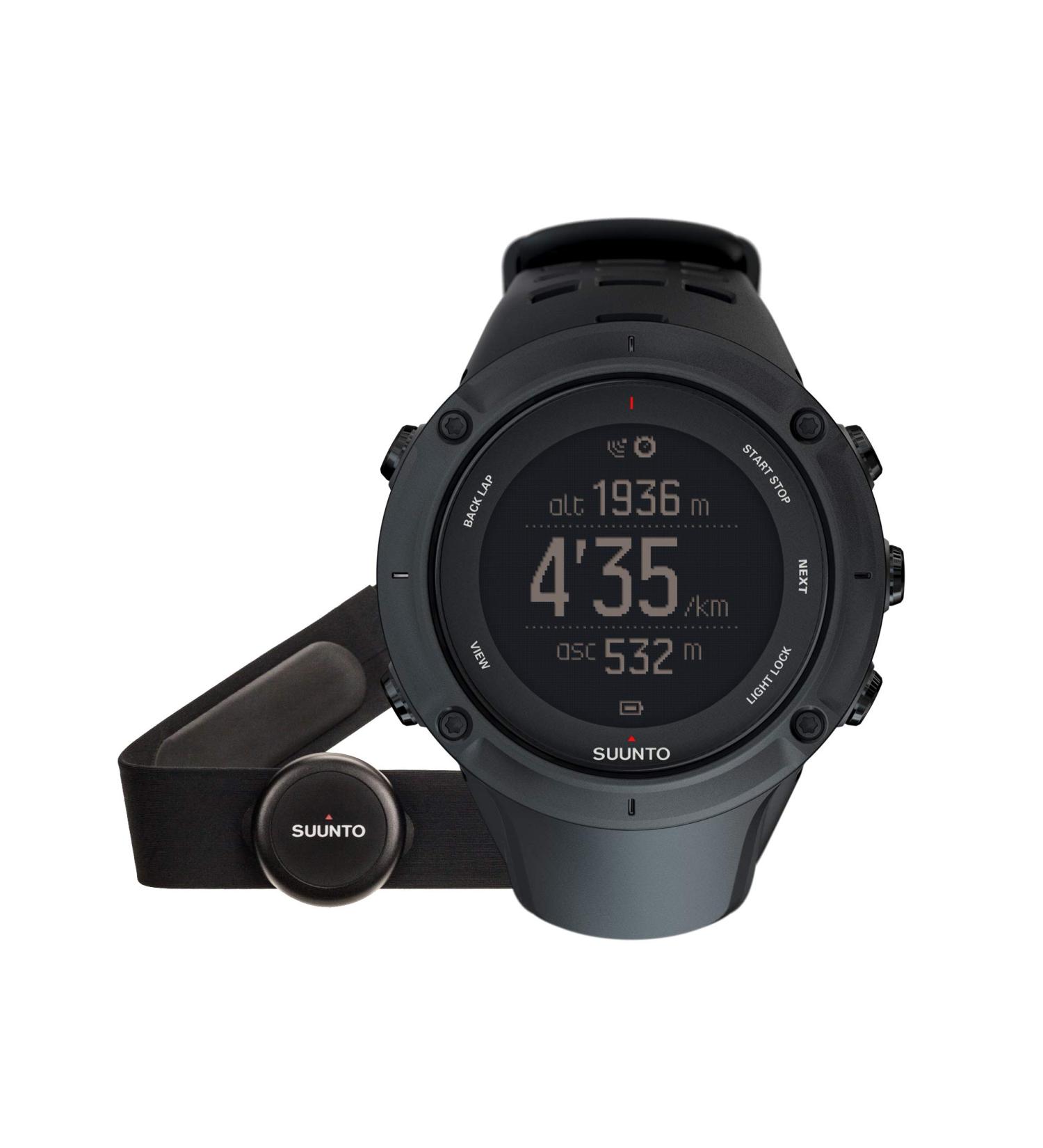 Buy Suunto Ambit3 Peak Black GPS Watch with Chest Strap - International Shipping Available - Buy Online on GoSupps.com