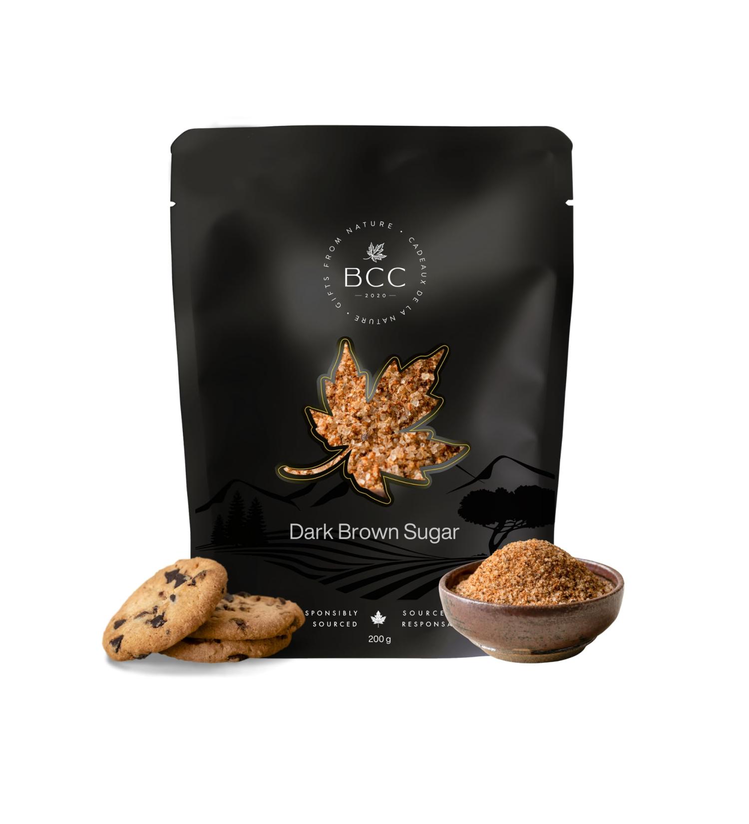 Dark Brown Sugar 200g - Rich Molasses Flavor Perfect for Baking Cooking and Sweetening Non-GMO Gluten-Free - Buy Online on GoSupps.com