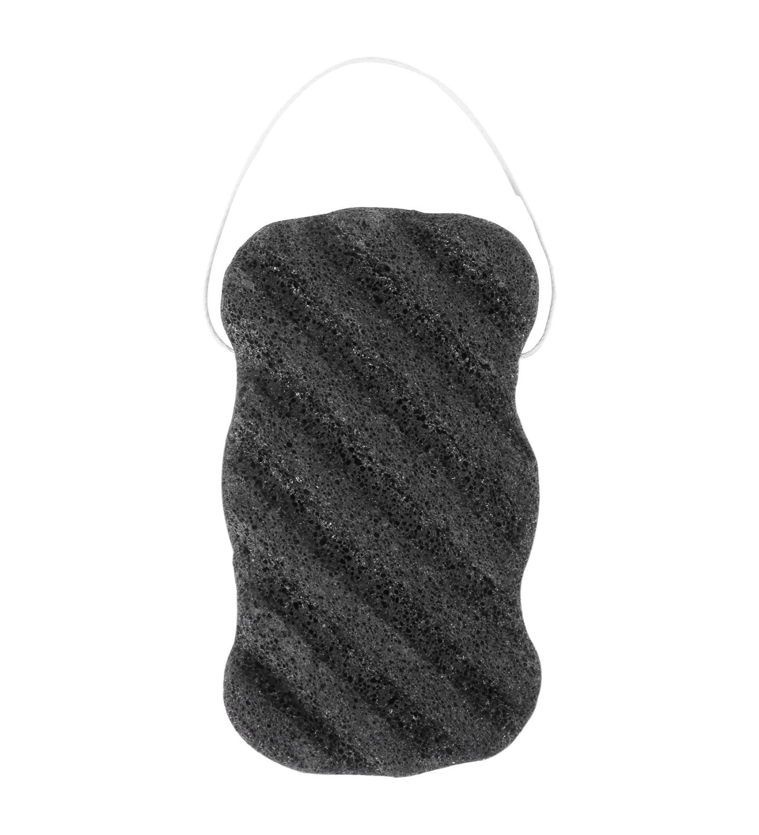 Sponge Set with Activated Bamboo Charcoal - Body & Sponge Cleansing Sponge for Care - Buy Online on GoSupps.com