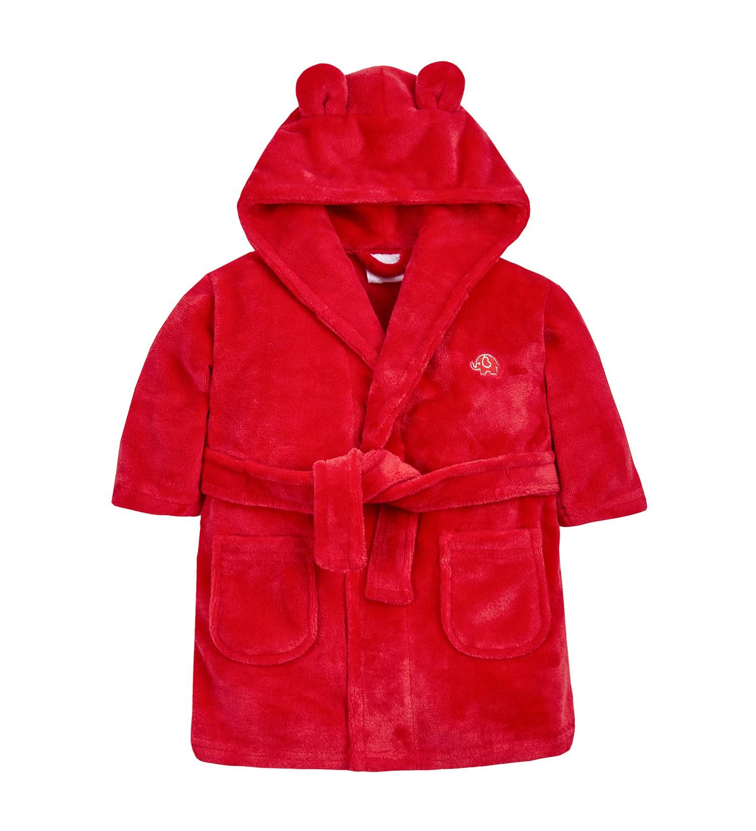 Buy Undercover Elephant Hooded Robe for Babies & Toddlers | Soft Fleece Bathrobe 6-12 Months - Red - Buy Online on GoSupps.com