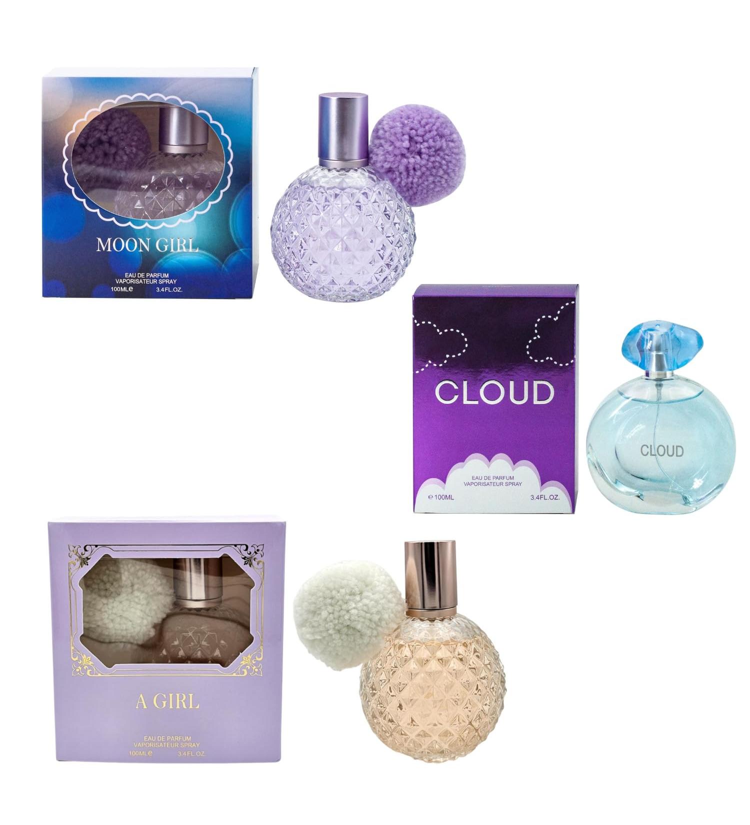 Moon Girl Cloud A girl Perfume for Women (3.4oz/100ml x 3pcs) Impression of A.r.i G.r.a.n.e.C.l.o.u.d Moon.light A.r.i Eau de Parfum (Pack of 3) Fruity 1.13 Fl Oz (Pack of 3) - Buy Online on GoSupps.com