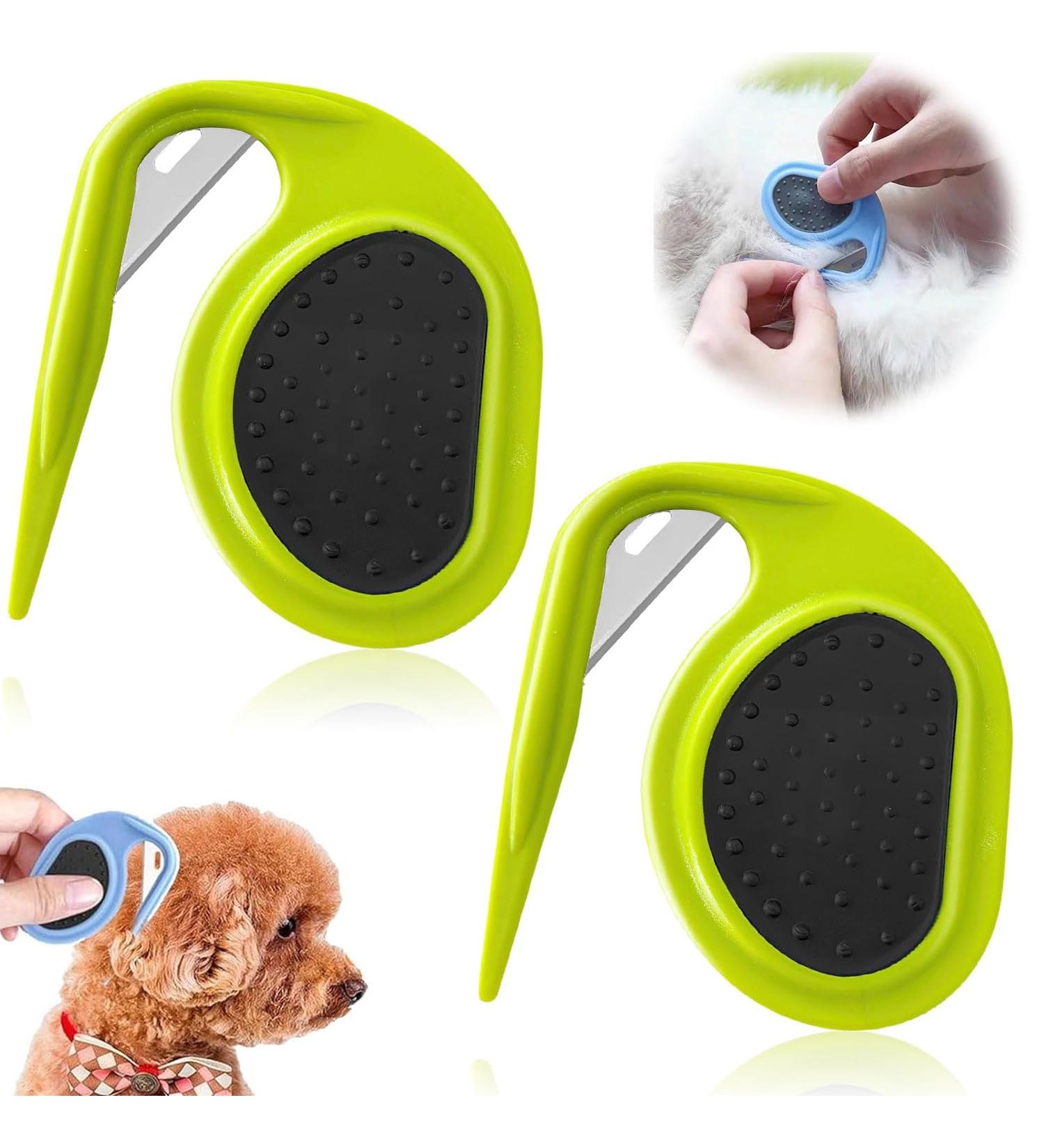 Yeahboom 2 Pet Knotting Comb - Ultimate De-Filtering Knife for Cats & Dogs with Steel Blade - Perfect for Removing Mats and Tangles - Buy Online on GoSupps.com