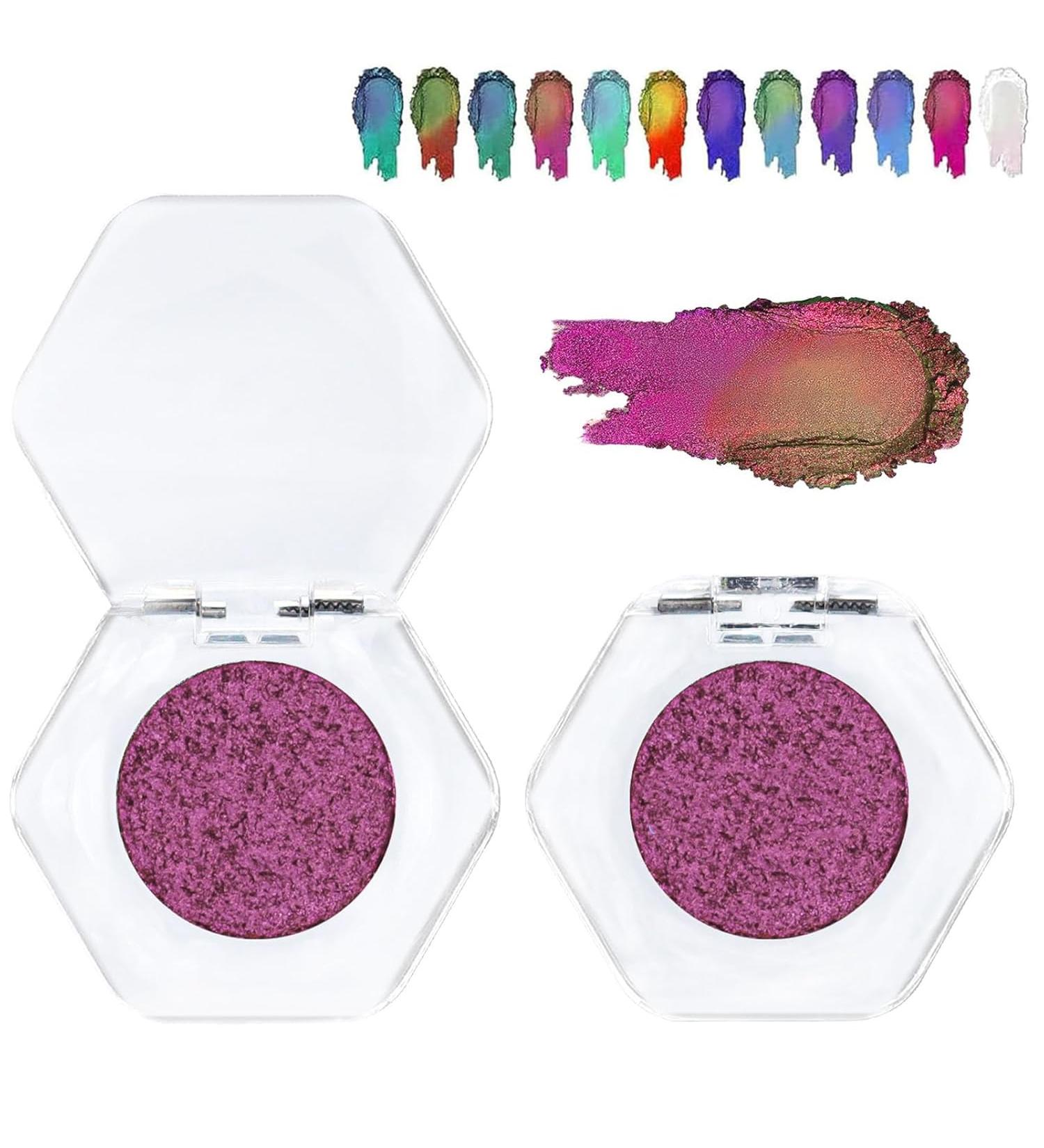 Adriana Nicole Cosmetics Eyeshadow Ethereal Eyeshadow Adriana Nichole Cosmetics Sparkling Eyeshadow Ethereal Single Color-shifting Eyeshadow Suitable for All Skin Types (Style B) - Buy Online on GoSupps.com