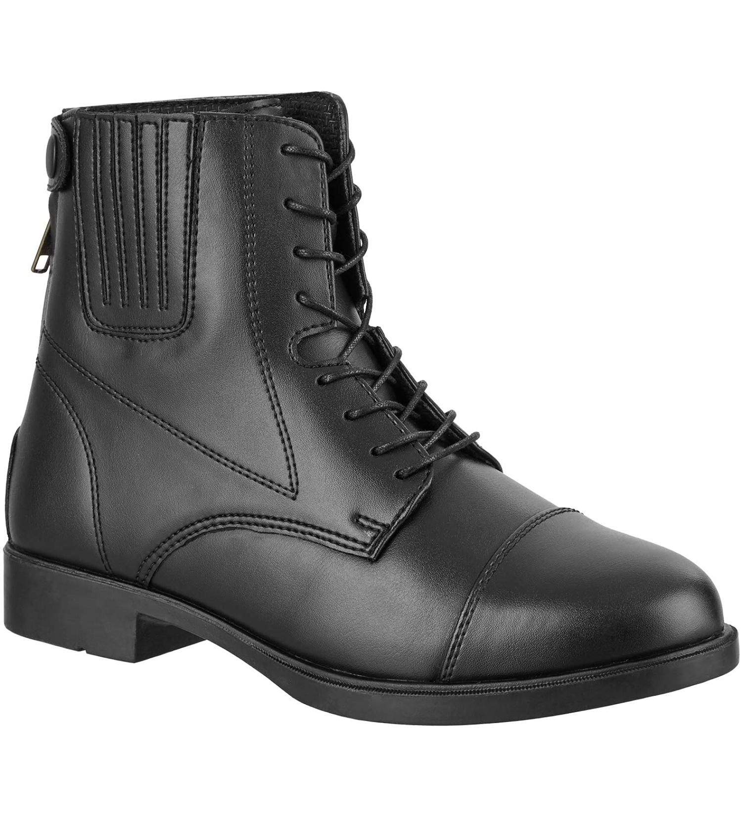 RL24 Winter Jodhpur Riding Boots - COMPANION BZ Lace Synthetic Leather for Kids Women & Men (Size 29-46) - Stylish Black Equestrian Footwear - Buy Online on GoSupps.com