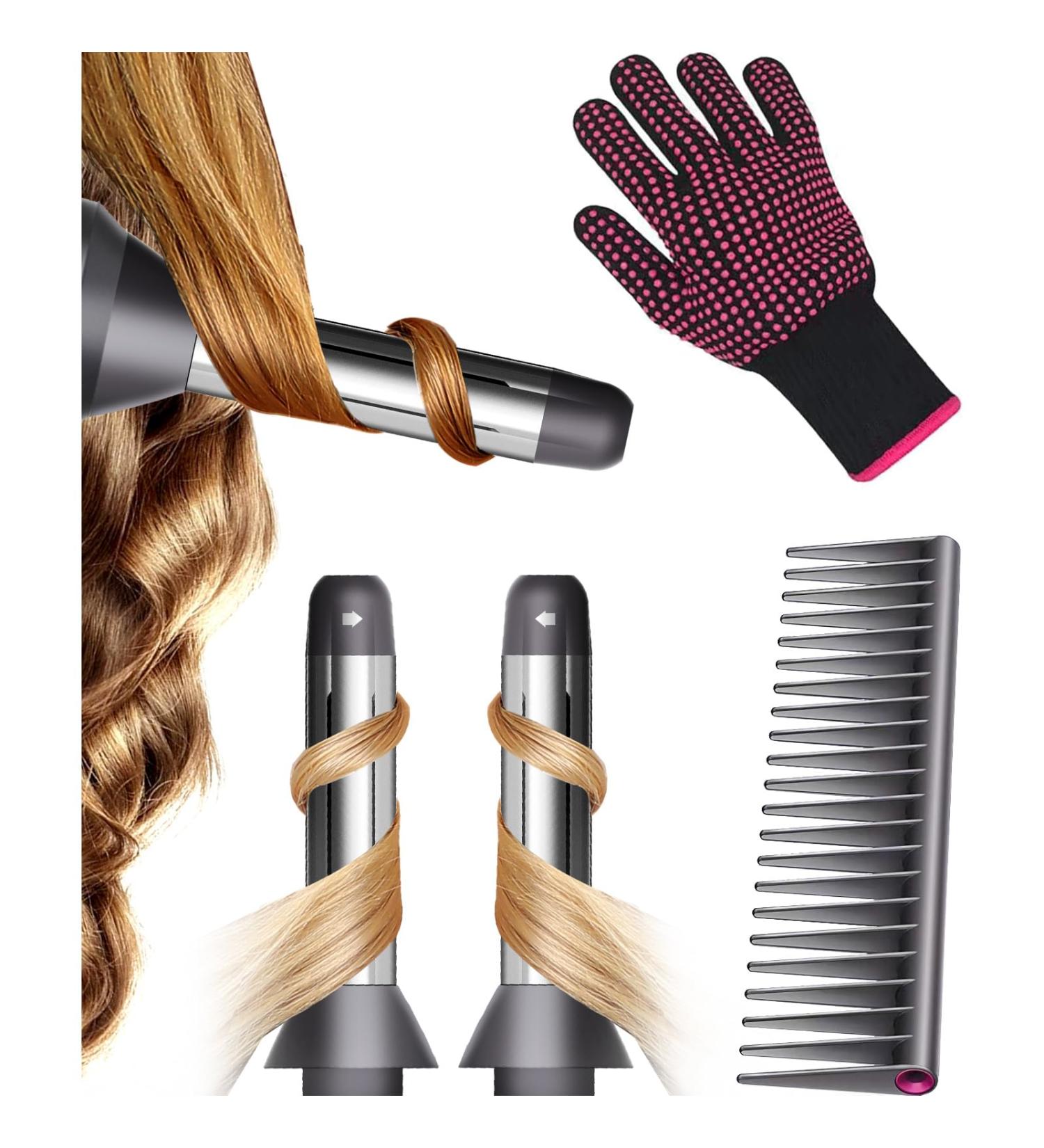 Automatic Curling Wands Attachments for Dyson Supersonic | 2 Curlers Waver Tool Comb & Heat-Resistant Glove International Shipping Available - Buy Online on GoSupps.com
