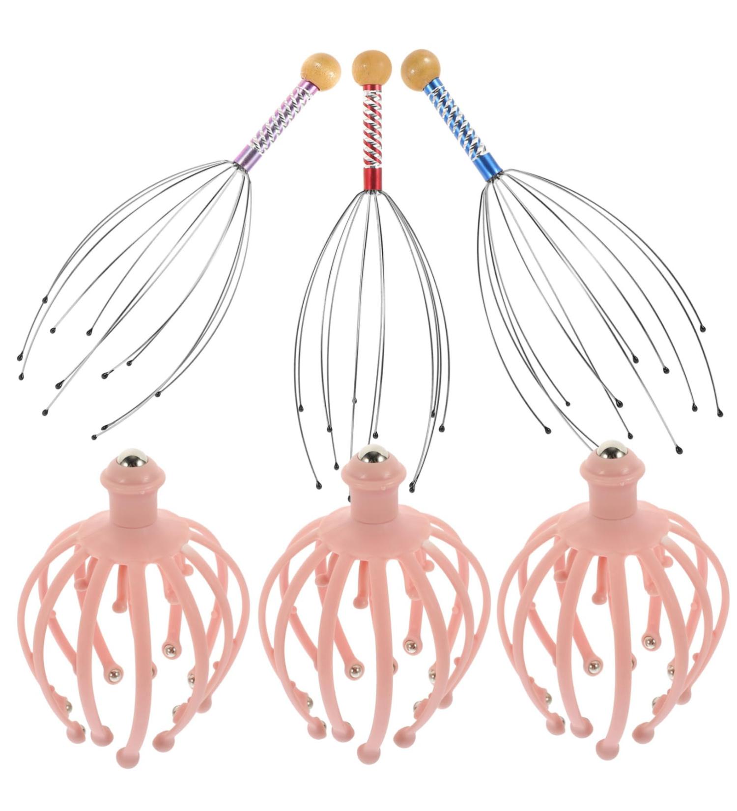 Magiclulu Multifunctional Head Massager Set - Deep Scalp Massage Tool for Hair Care | International Shipping - Buy Online on GoSupps.com