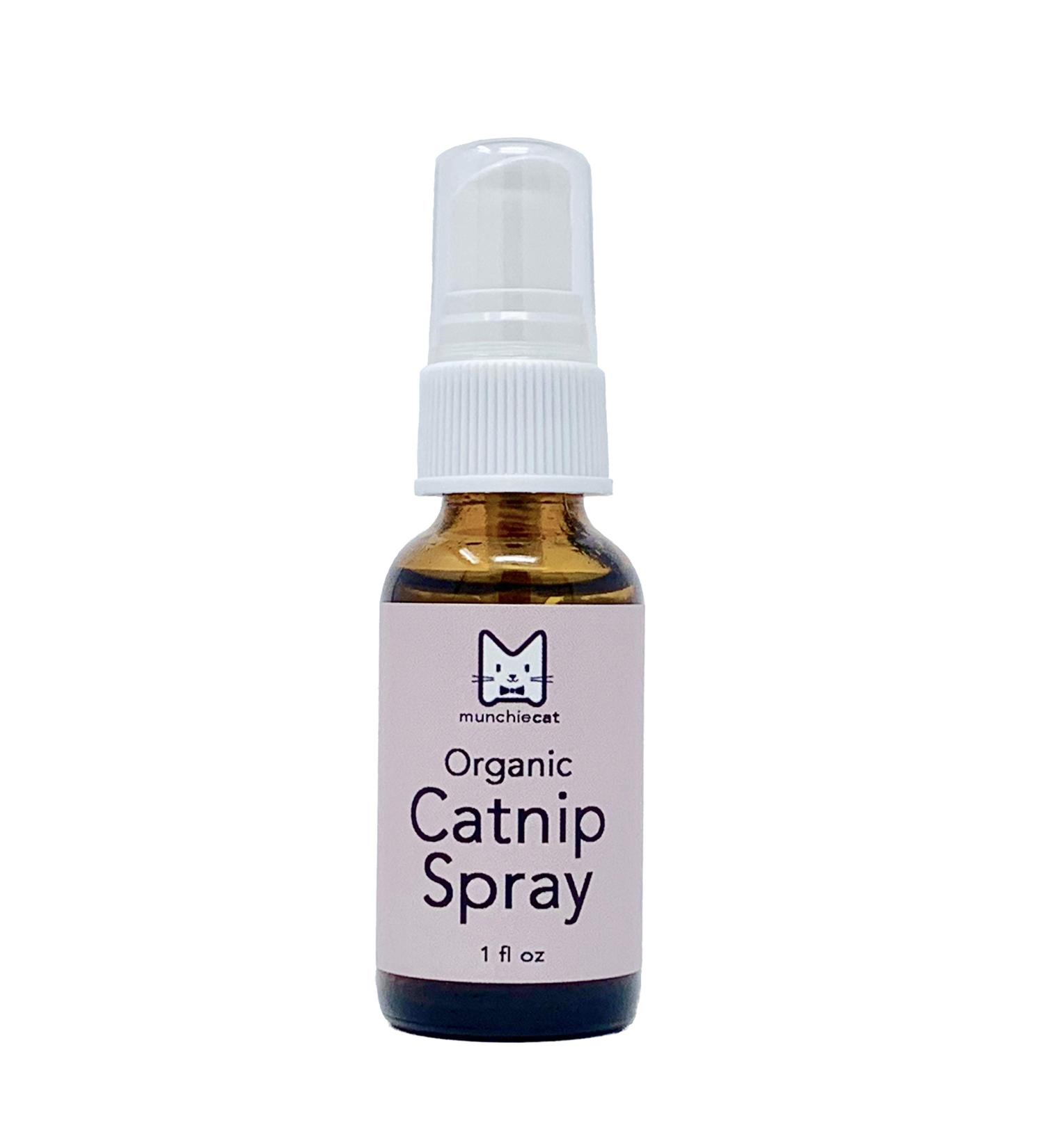 munchiecat Organic Catnip Spray for Cats, USA Grown, Potent Liquid Cat Nip in 1fl oz 1 oz