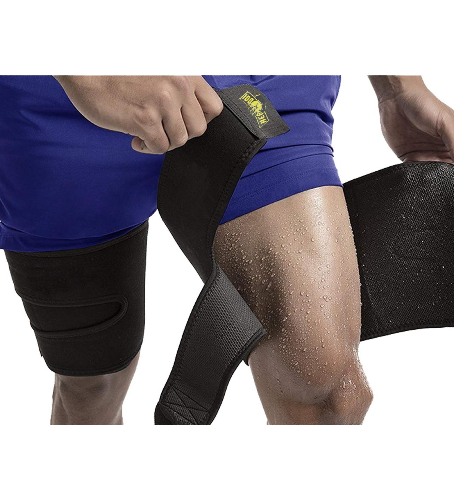 Buy Hamstring Compression Sleeve | Thigh Brace & Quad Wraps for Running - XL Size - Buy Online on GoSupps.com