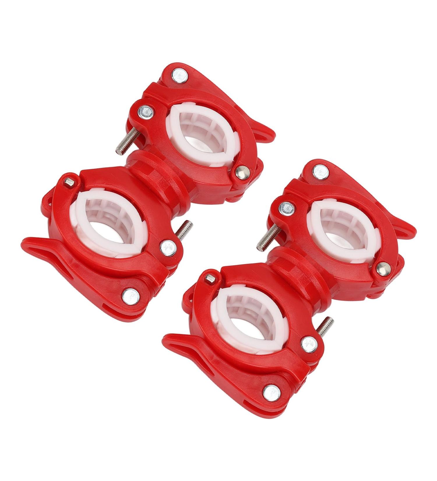 Walker Cane Holder 2 Sets Quick Installation Wheelchair Walking Cane Holder 360 Degree Rotation for Electric Scooter (Red White) - Buy Online on GoSupps.com