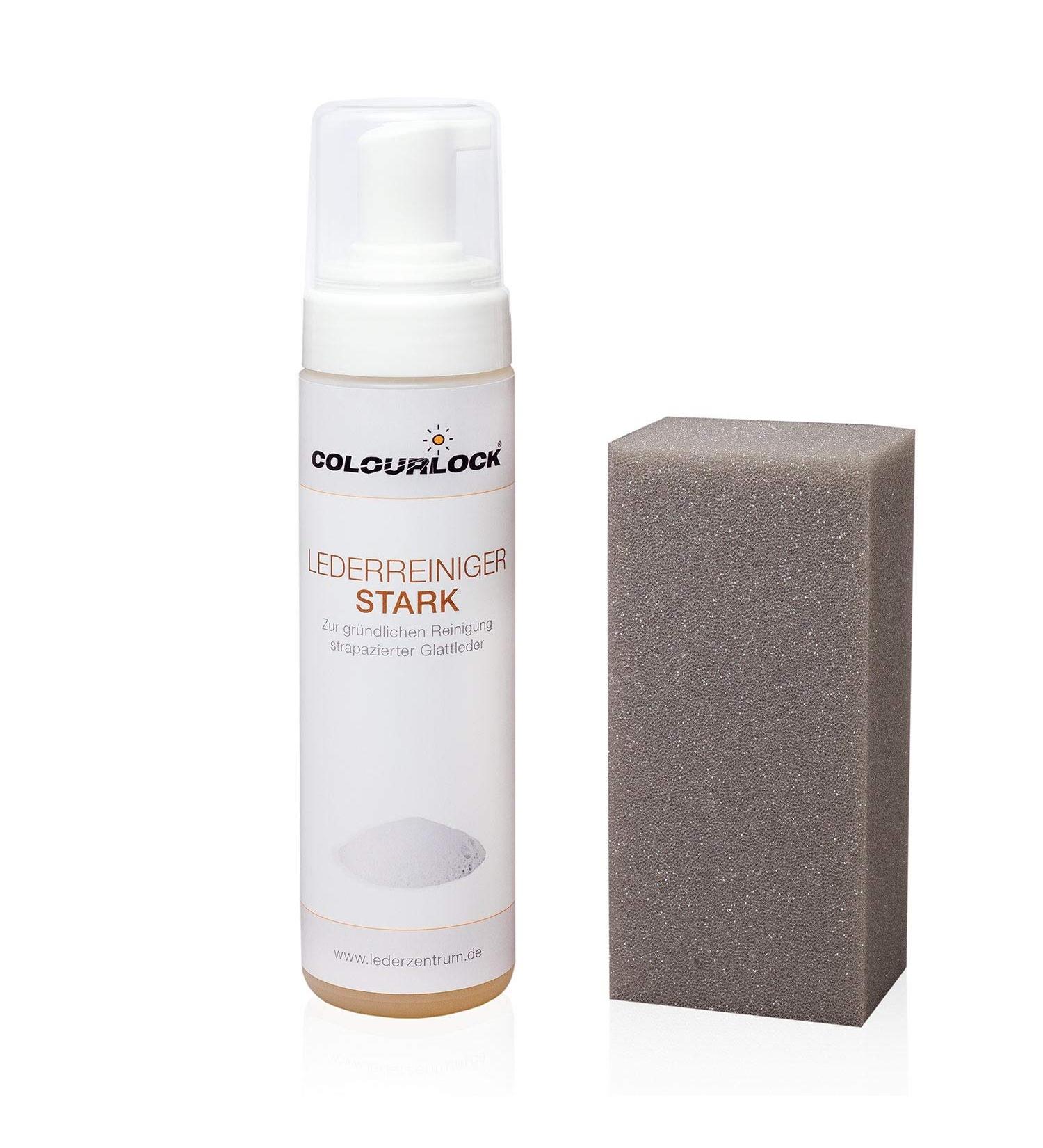COLOURLOCK Leather Cleaner Strong 200ml - Effective Leather Care with Sponge | International Shipping - Buy Online on GoSupps.com