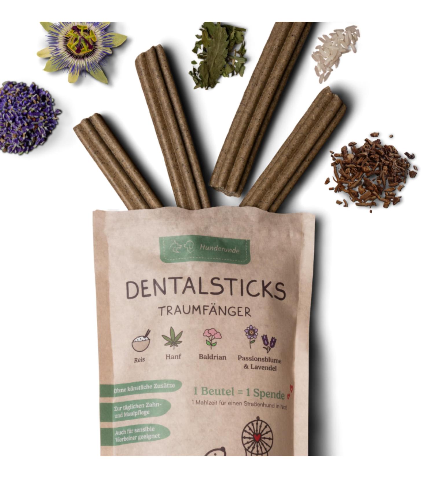 Hundreds of Natural Vegan Dental Sticks for Dogs - 3-Pack Hypoallergenic Chews for Tartar Care | 100% Natural Dog Chewing Items - Dream Catcher - Buy Online on GoSupps.com