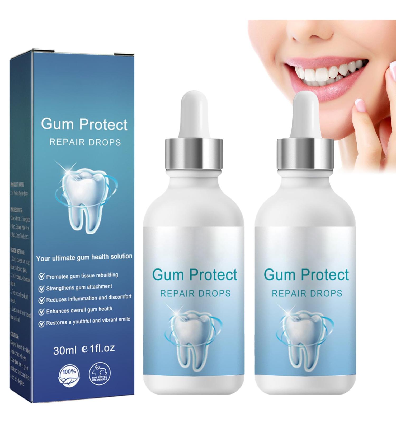 2PCSGouttes de Repousse des Gencives Gouttes pour Traitement Gencives Gouttes de R paration de Gencives Gel R g n rant Gencives Gouttes de Rajeunissement des Gencives - Buy Online on GoSupps.com
